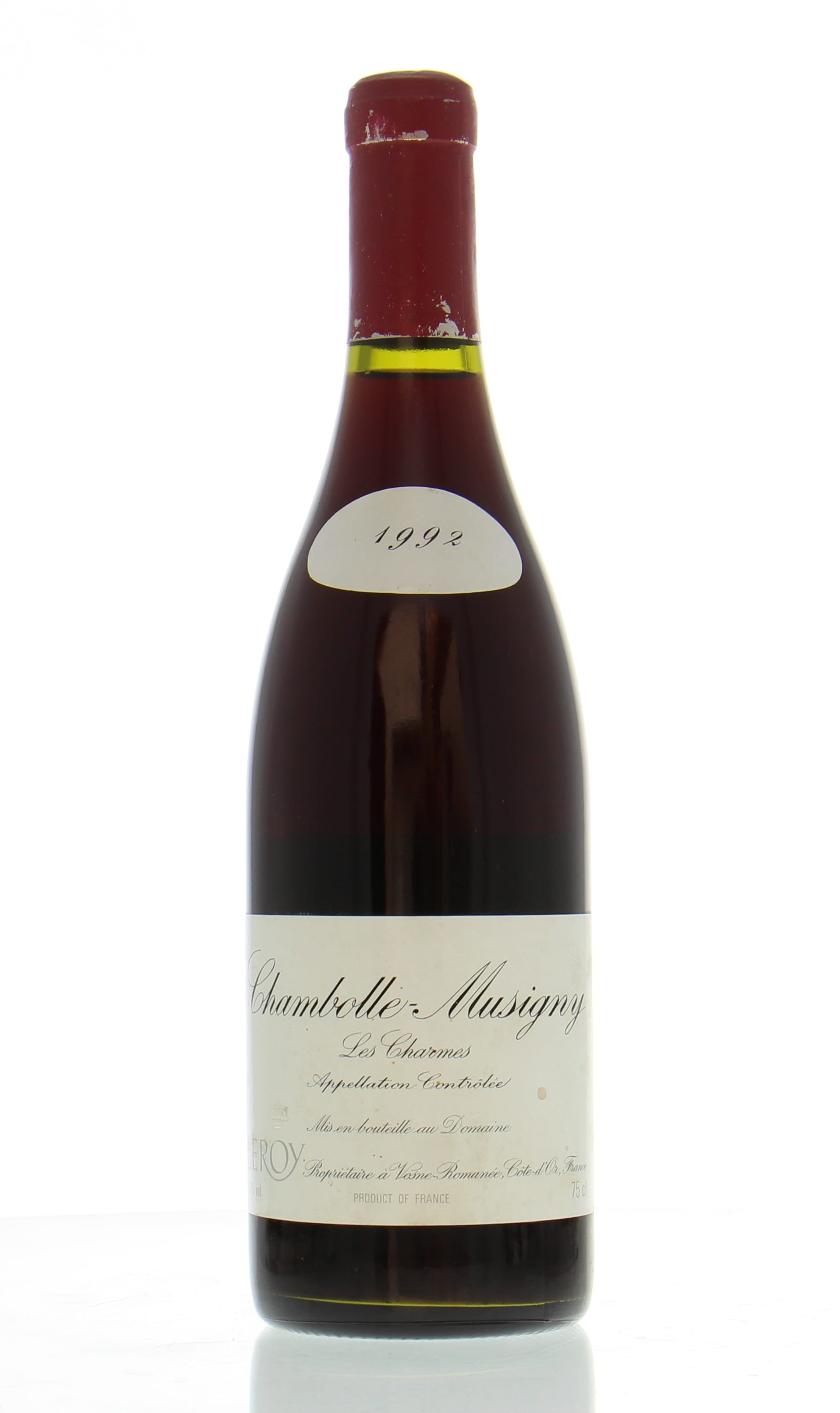 Domaine Leroy - Chambolle Musigny les Charmes 1992 Perfect