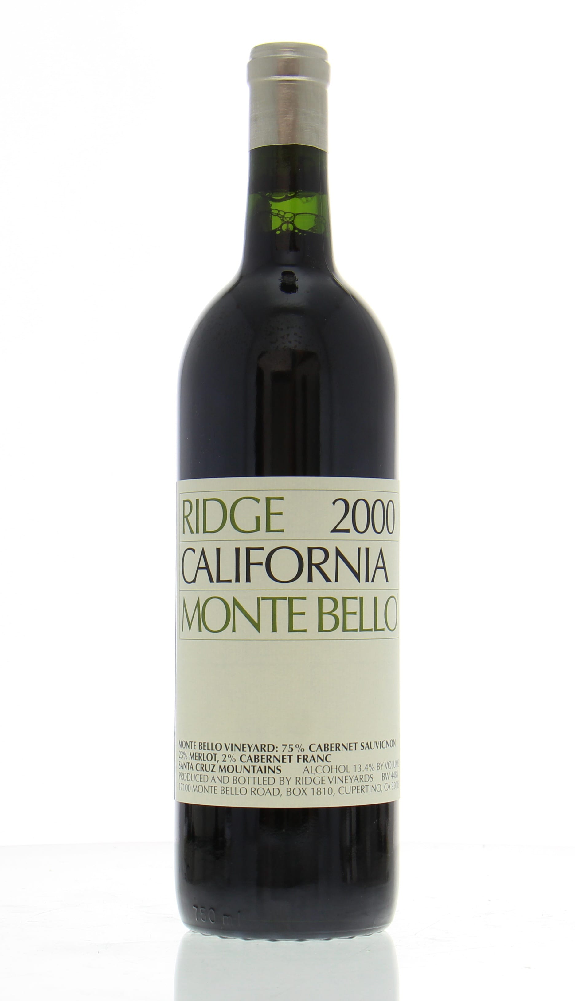 Ridge - Monte Bello 2000 Perfect