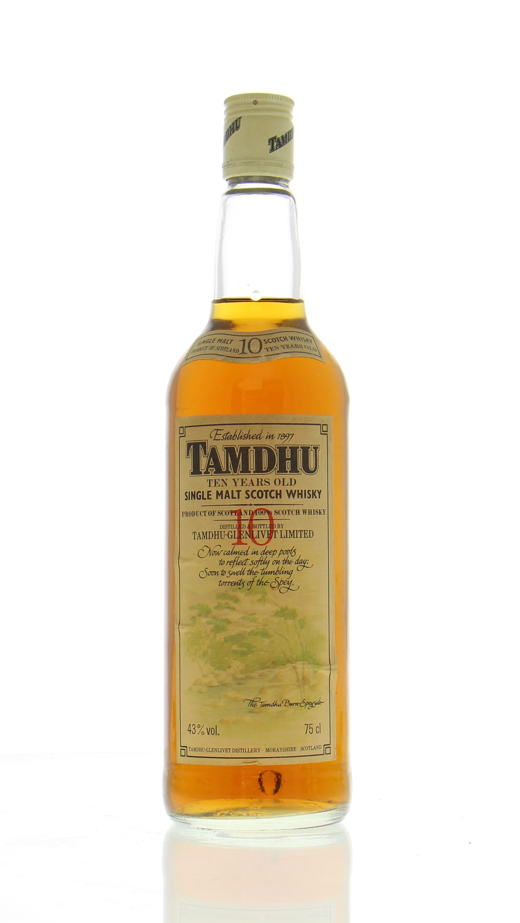 Tamdhu - 10 Years Old The Tamdhu Burn Speyside 43% NV Perfect
