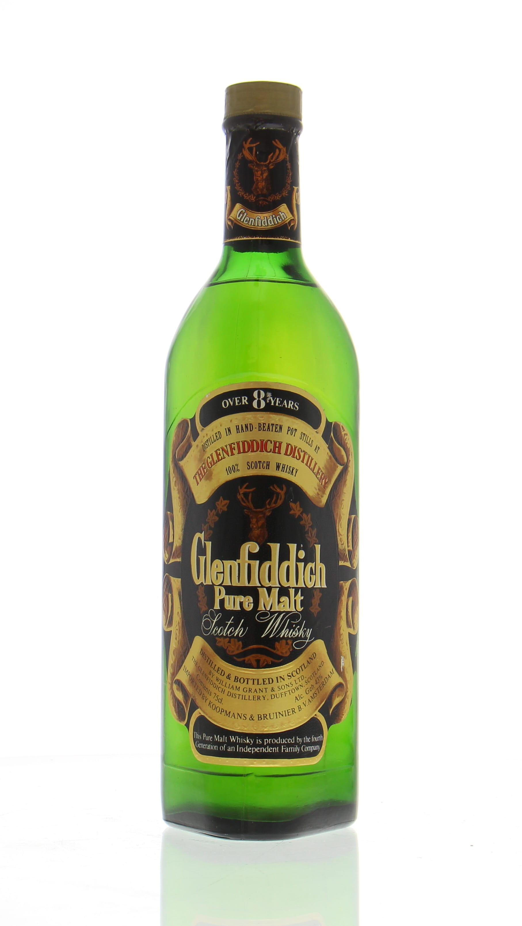 Glenfiddich - 8 Years Old Pure Malt Distilled in Hand-beaten Pot Stills 43% NV Perfect