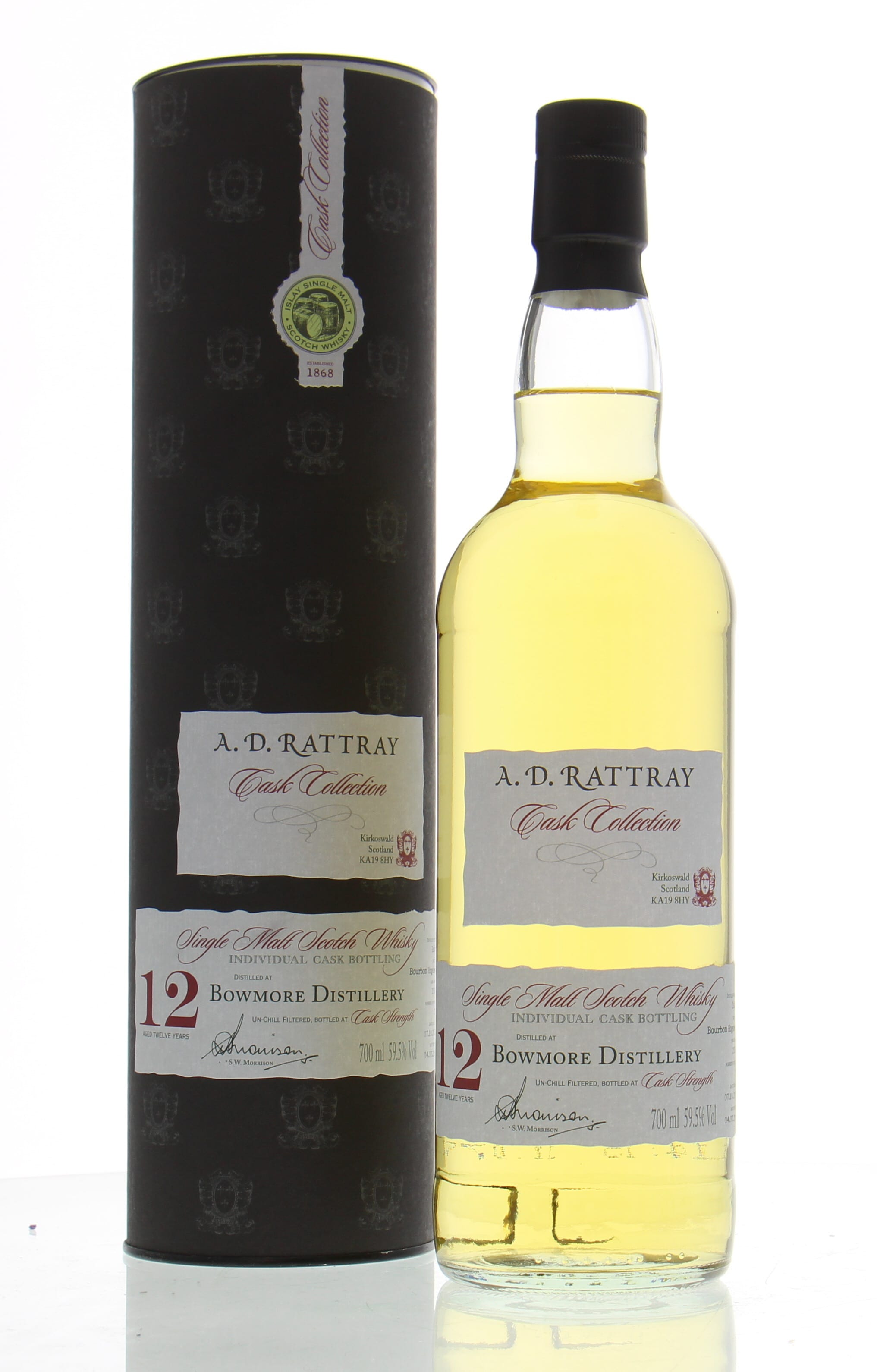 Bowmore - 12 Years Old Dewar Rattray Cask:20142 59.5% 2003 In Original Container