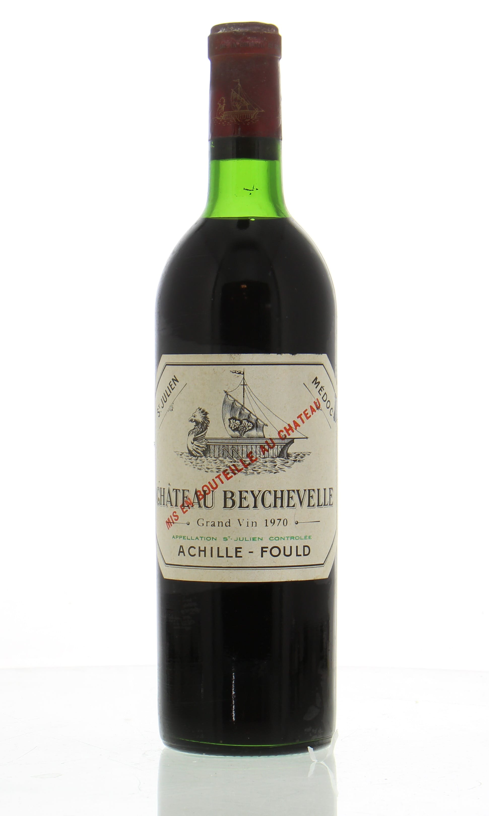 Chateau Beychevelle - Chateau Beychevelle 1970 Top shoulder