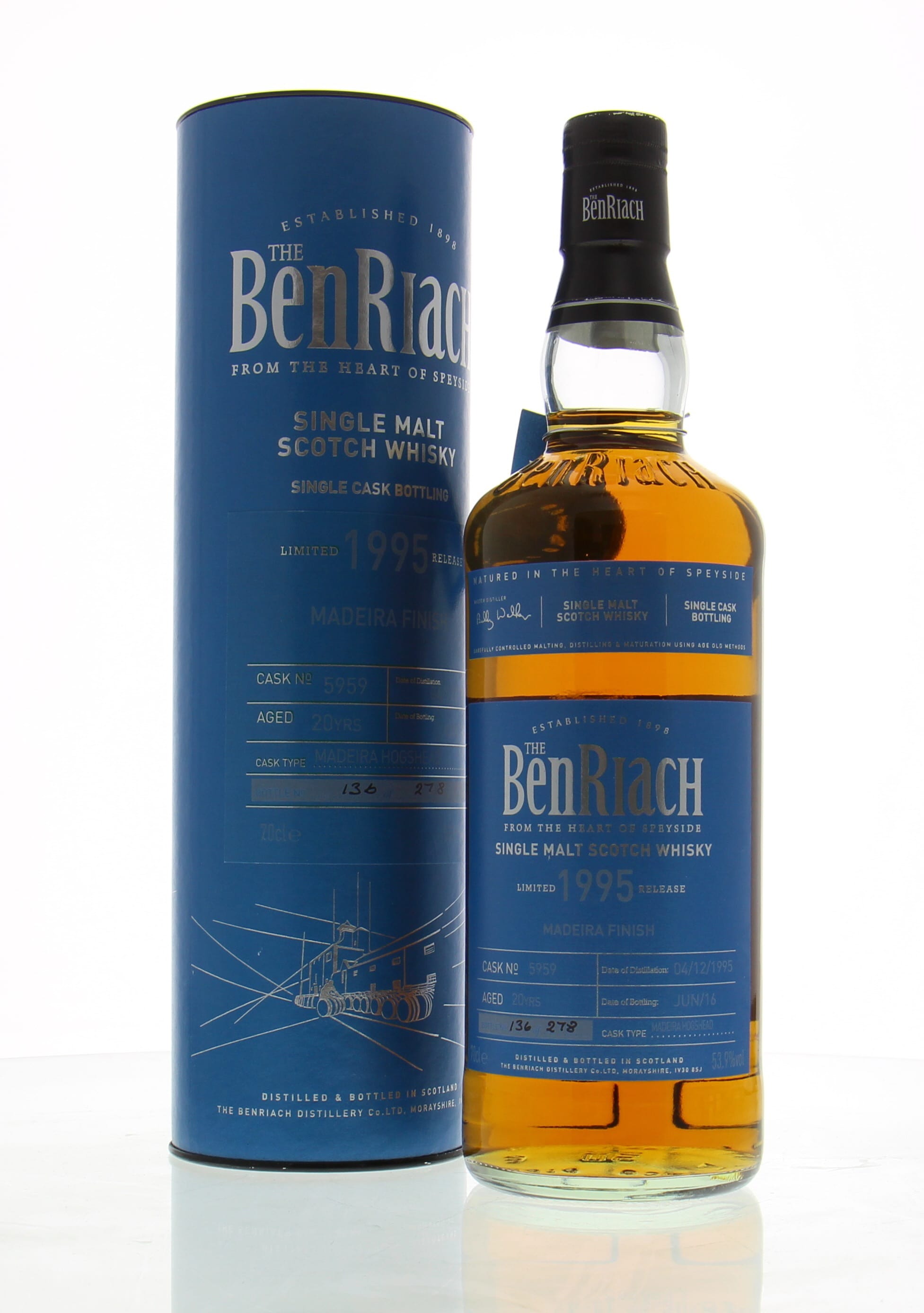 Benriach - 20 Years Old Batch 13 Cask:5959 53.9% 1995 In Original Container