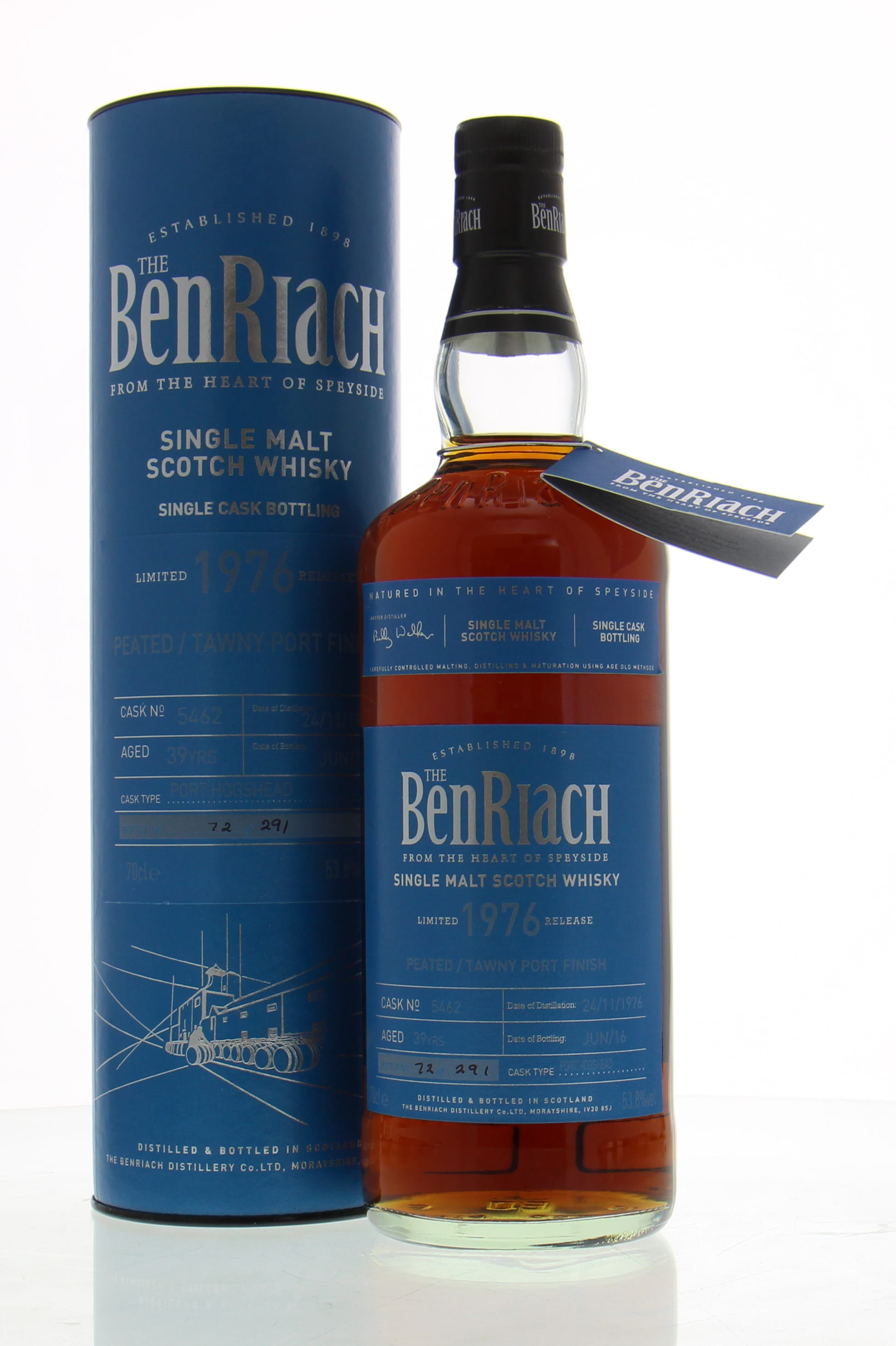 Benriach - 39 Years Old Batch 13 Cask:5462 53.8% 1976 In Original Container