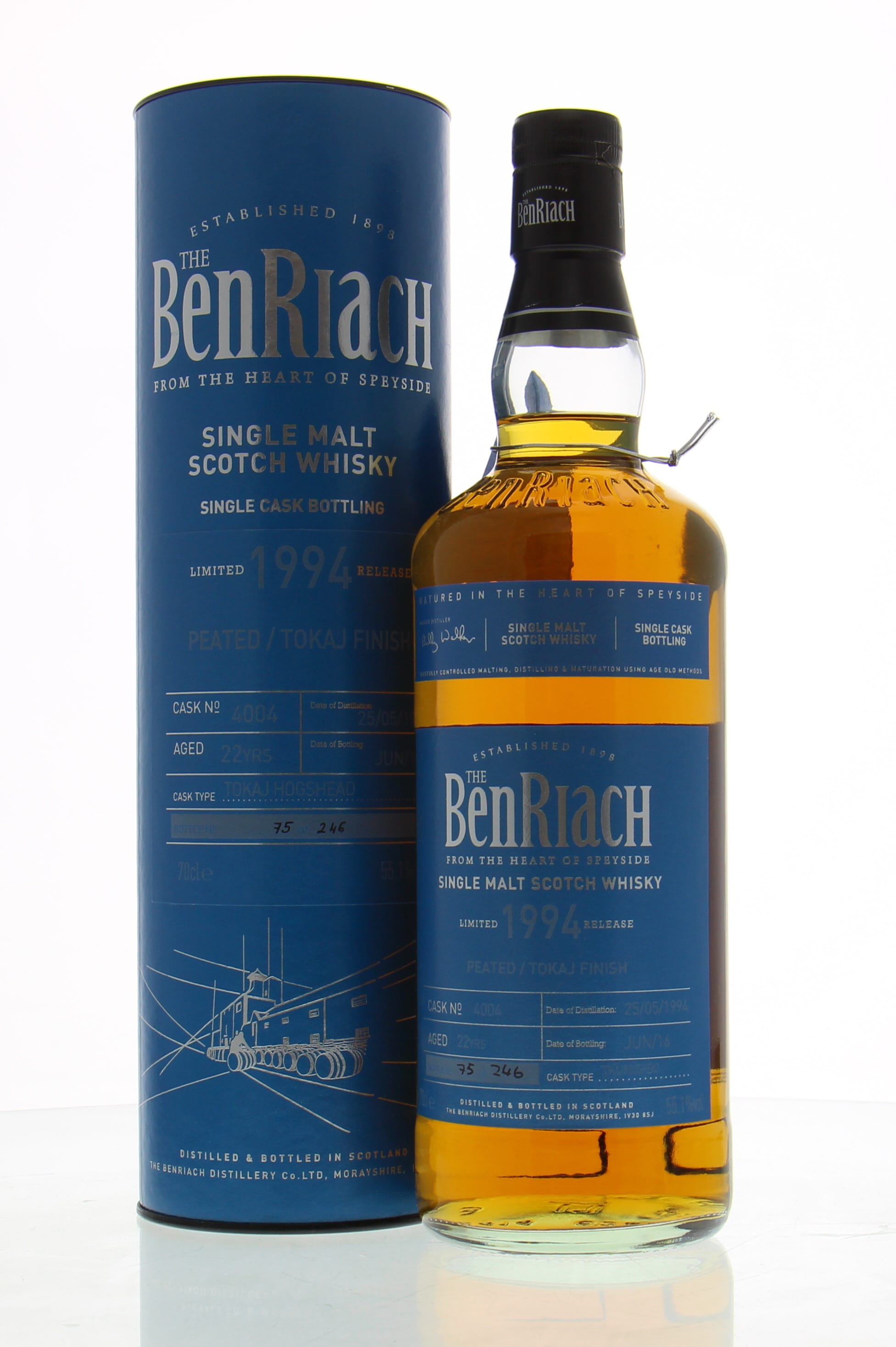 Benriach - 22 Years Old Batch 13 Cask:4004 55.1% 1994 In Original Container