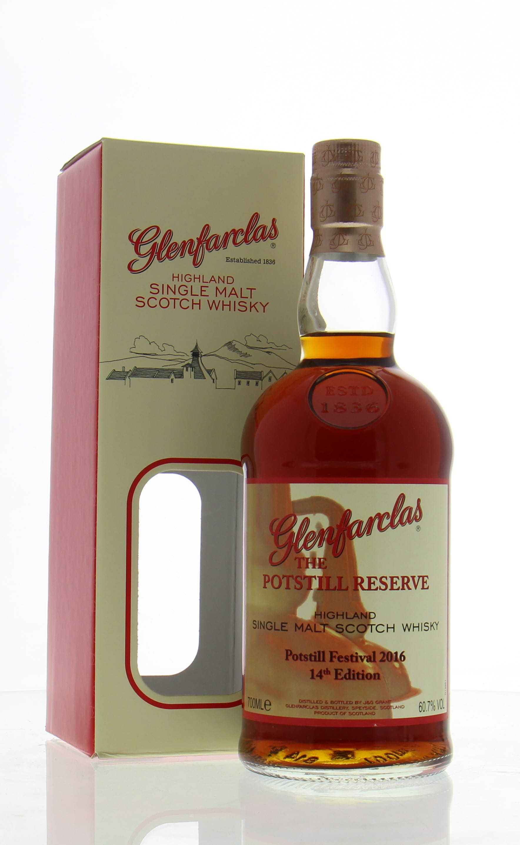 Glenfarclas - 10 Years Old The Potstill Reserve Cask:2884 60.7% 2005 In Original Container