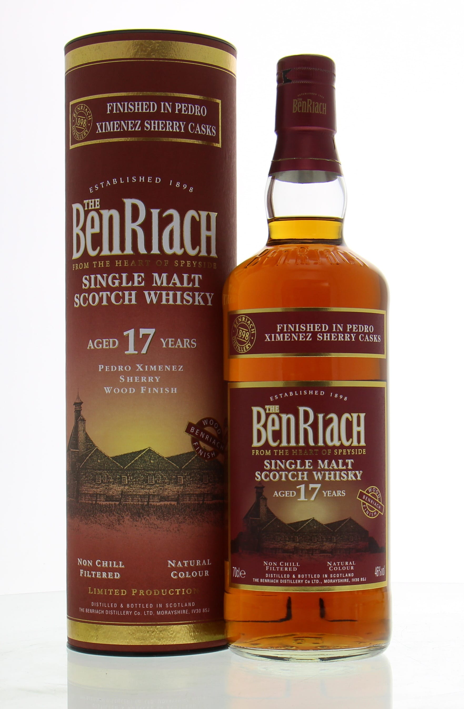 Benriach - 17 Years Old Pedro Ximénez Finish 46% NV In Original Container