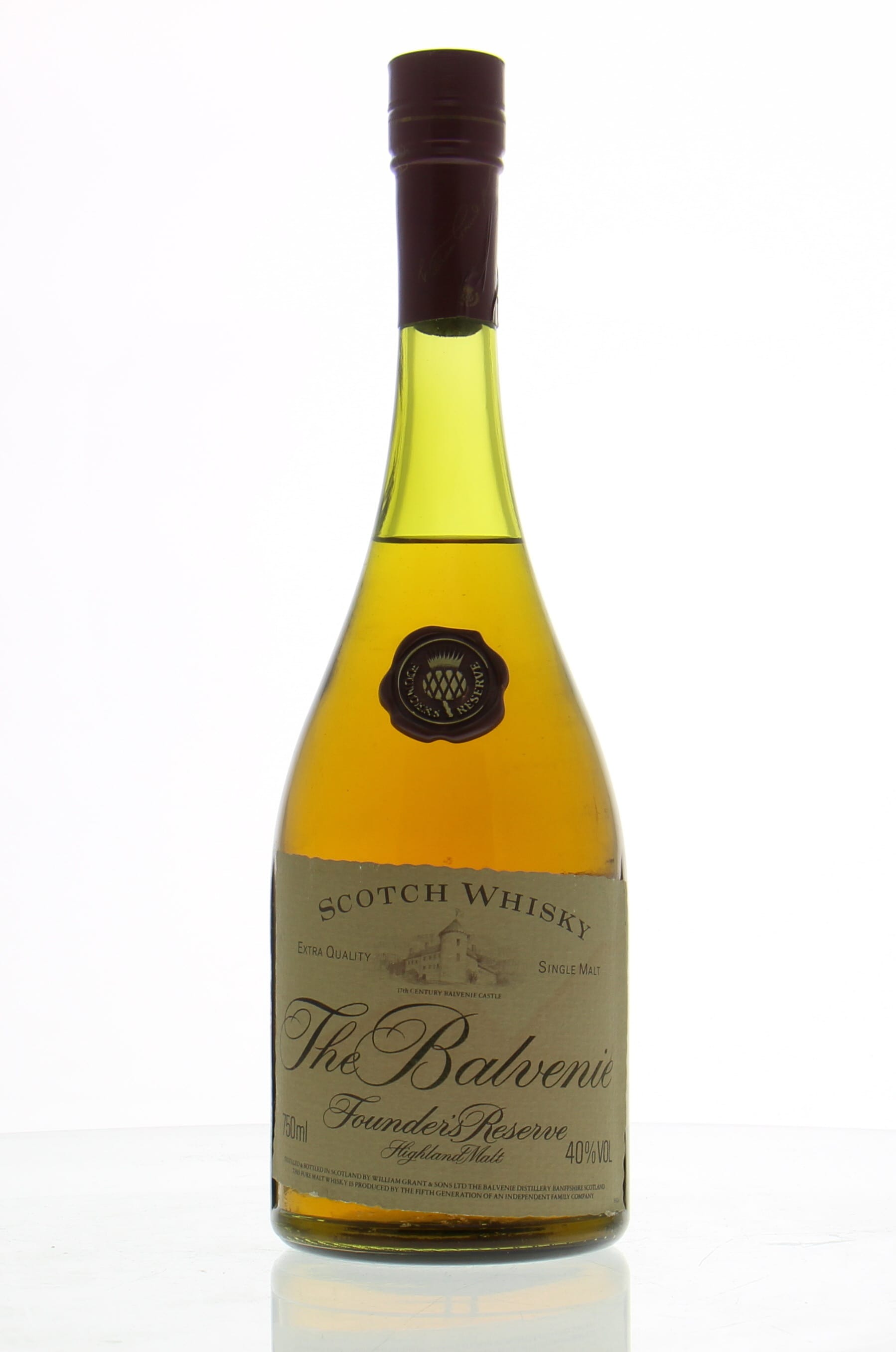 Balvenie - Founders Reserve NAS, Old Label, cognac shaped bottle 40% NV