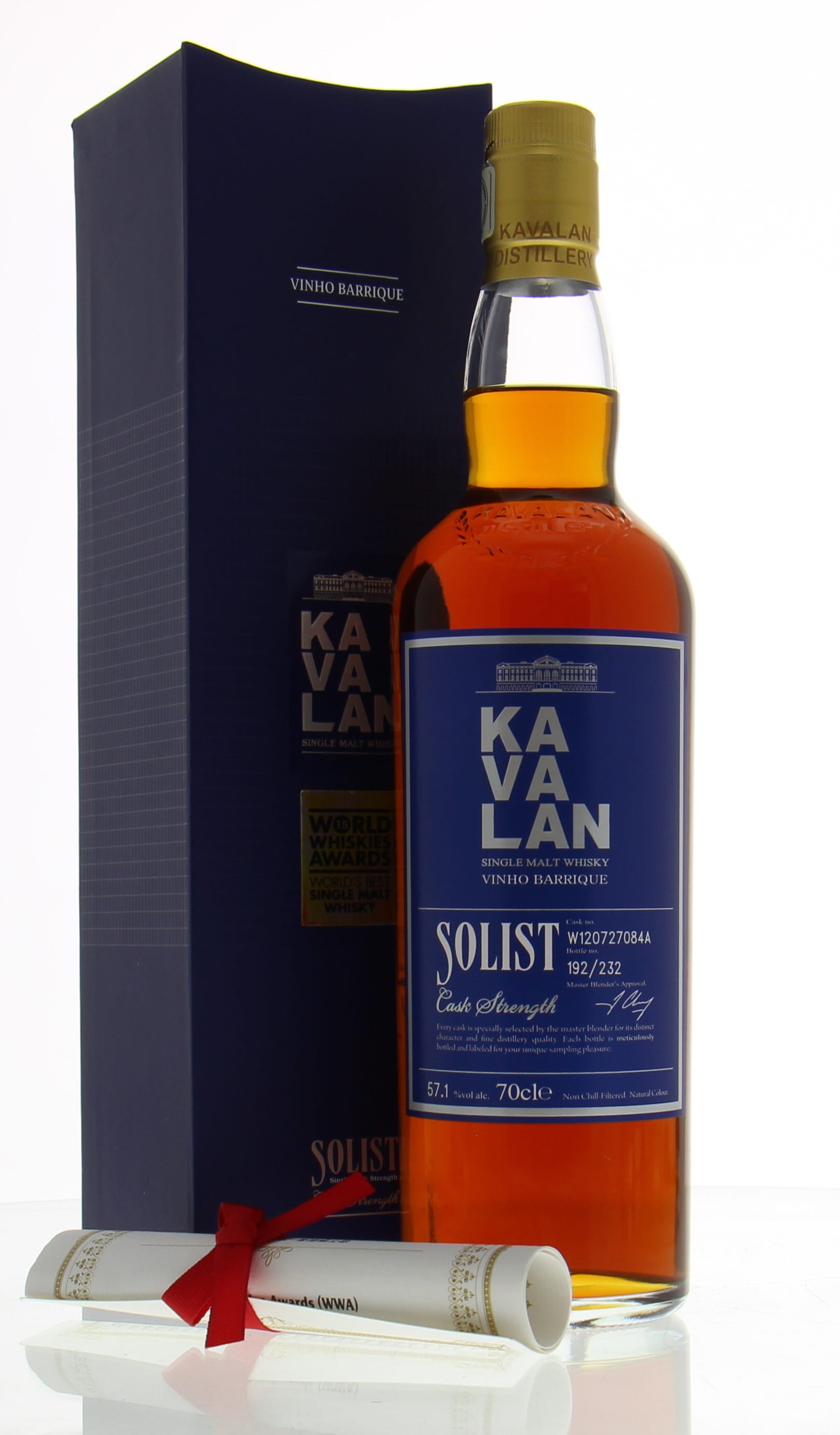 Kavalan - Solist Vinho Barrique Cask W120727084A World's best single malt whisky 2015 57,1% 2012 In Original Container