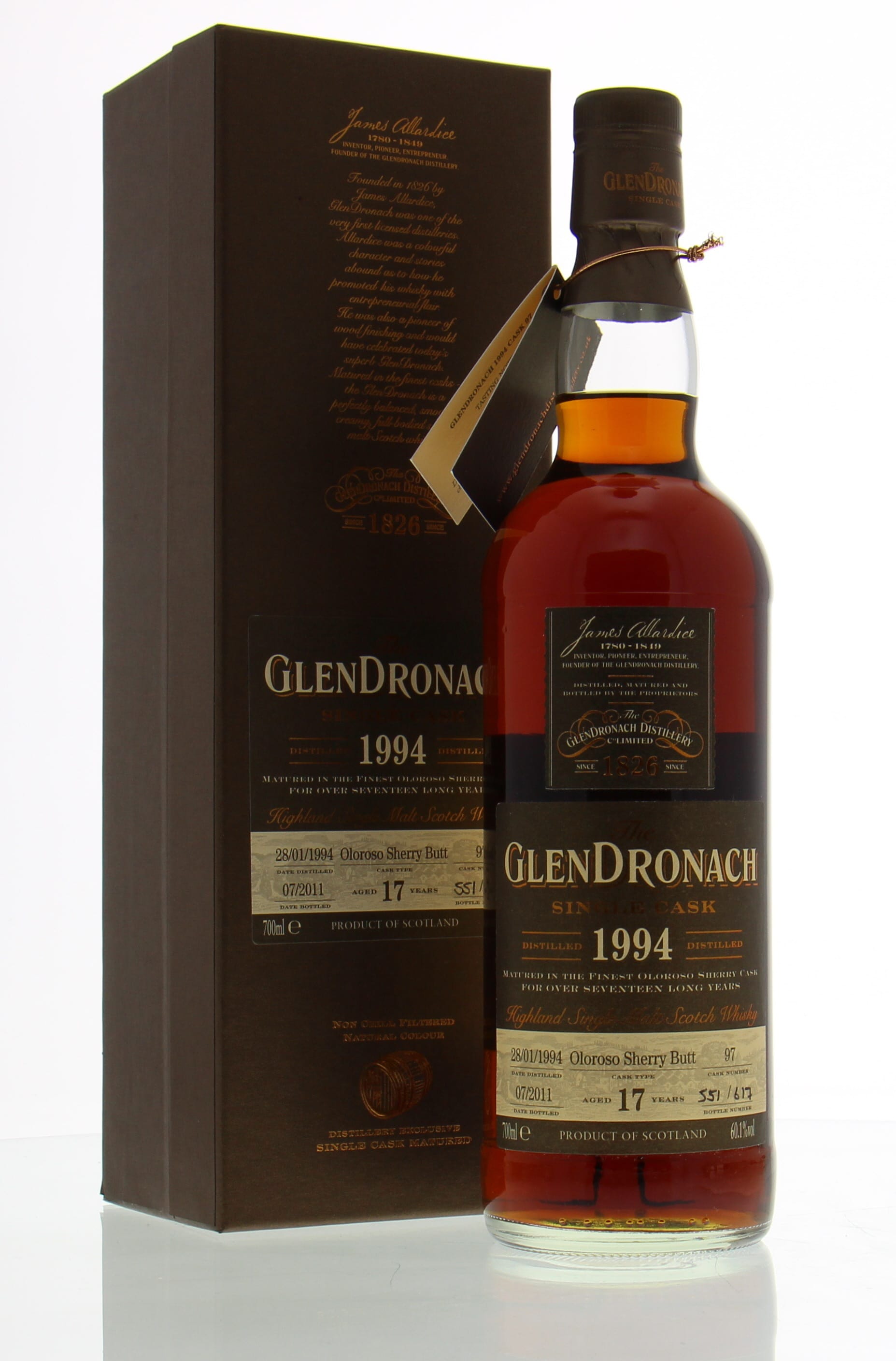 Glendronach - 17 Years Old Batch 4 Cask:97 60.1% 1994 In Original Container