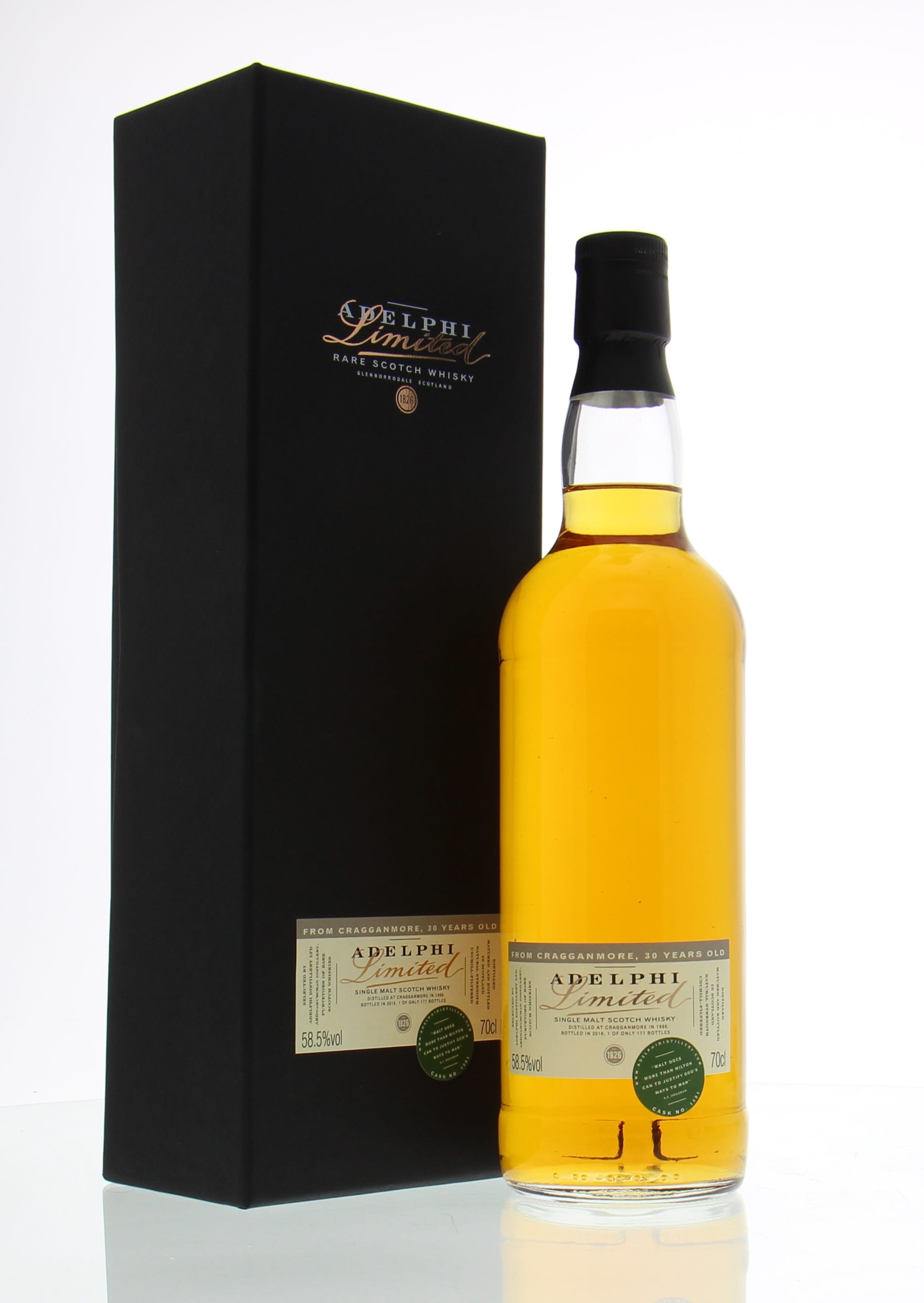 Cragganmore - 30 Years Old Adelphi Cask:1491 58.5% 1986