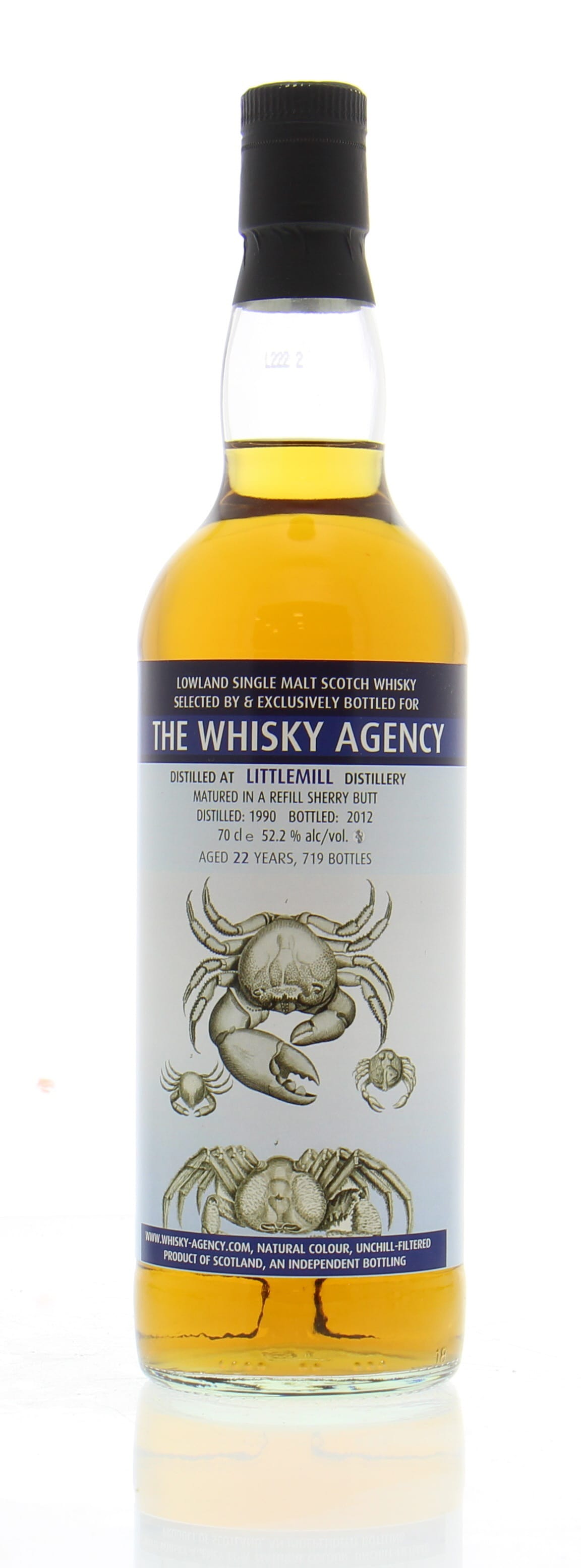 Littlemill - 22 Years Old The Whisky Agency Sea Life 52.2% 1990 NO OC