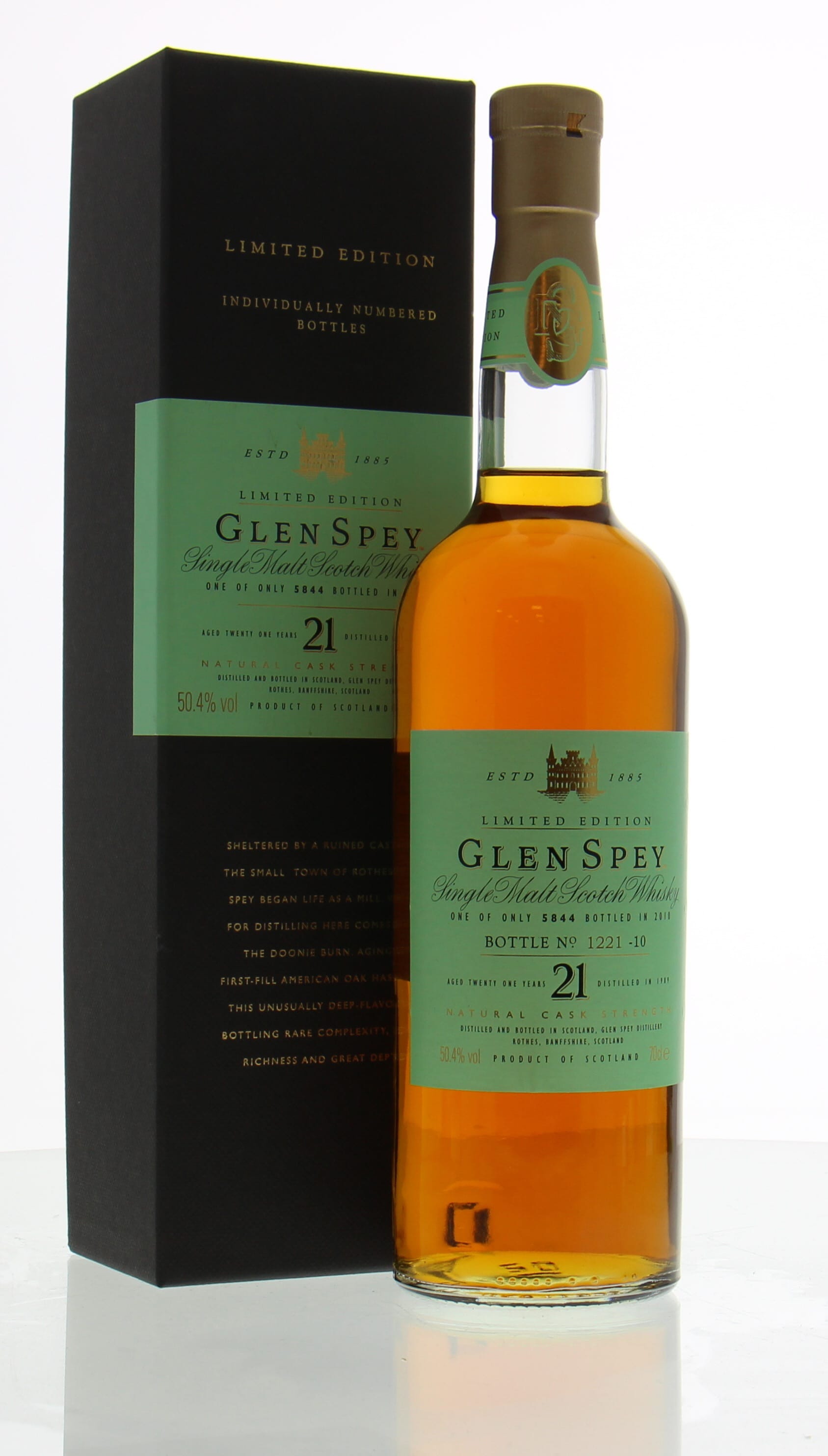Glen Spey - 21 Years Old Limited Edition 50.4% 1989 In Original Container