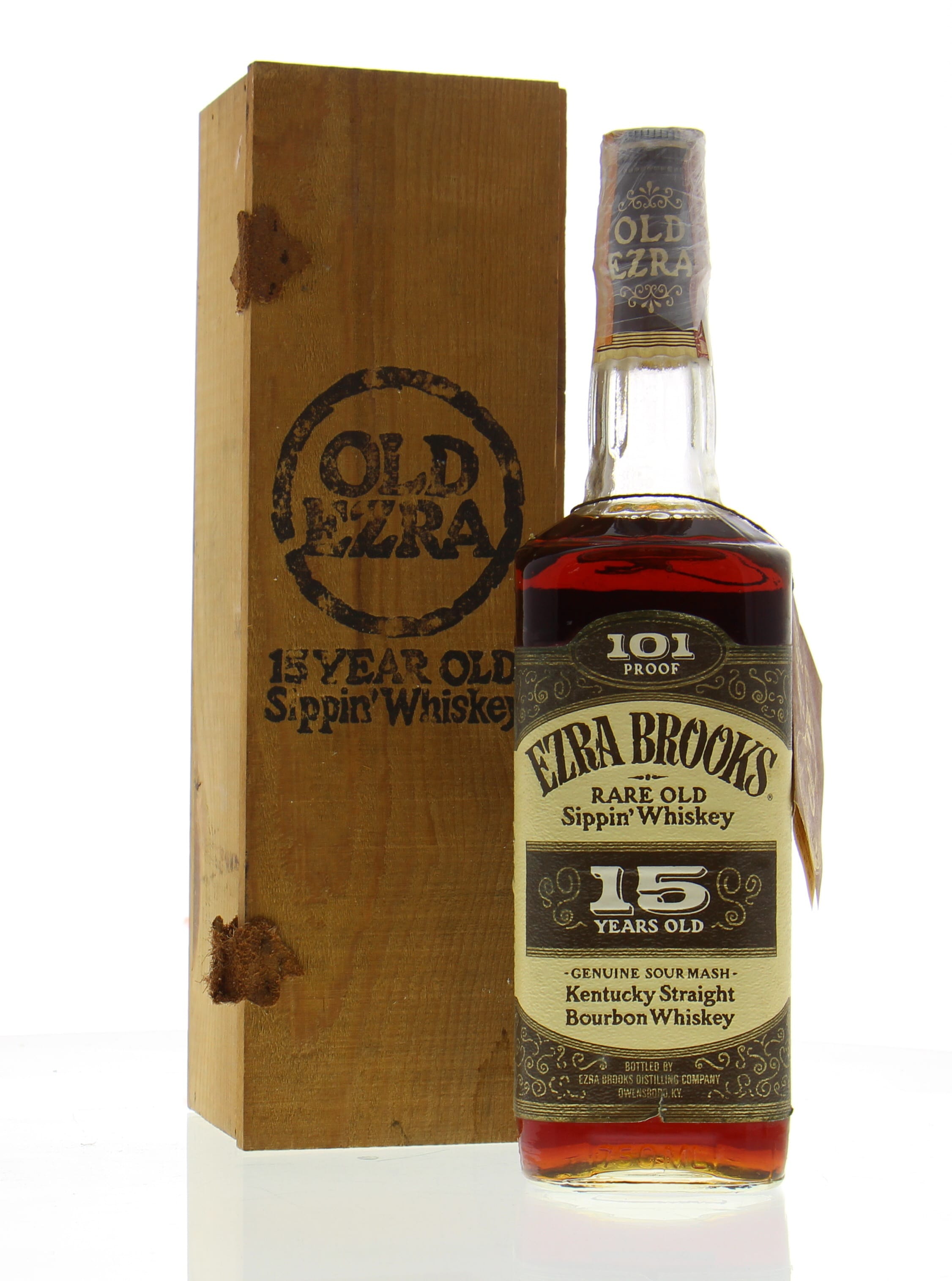 Luxco - Old Ezra 15 Years Old 101 Proof 50.5% NV Perfect