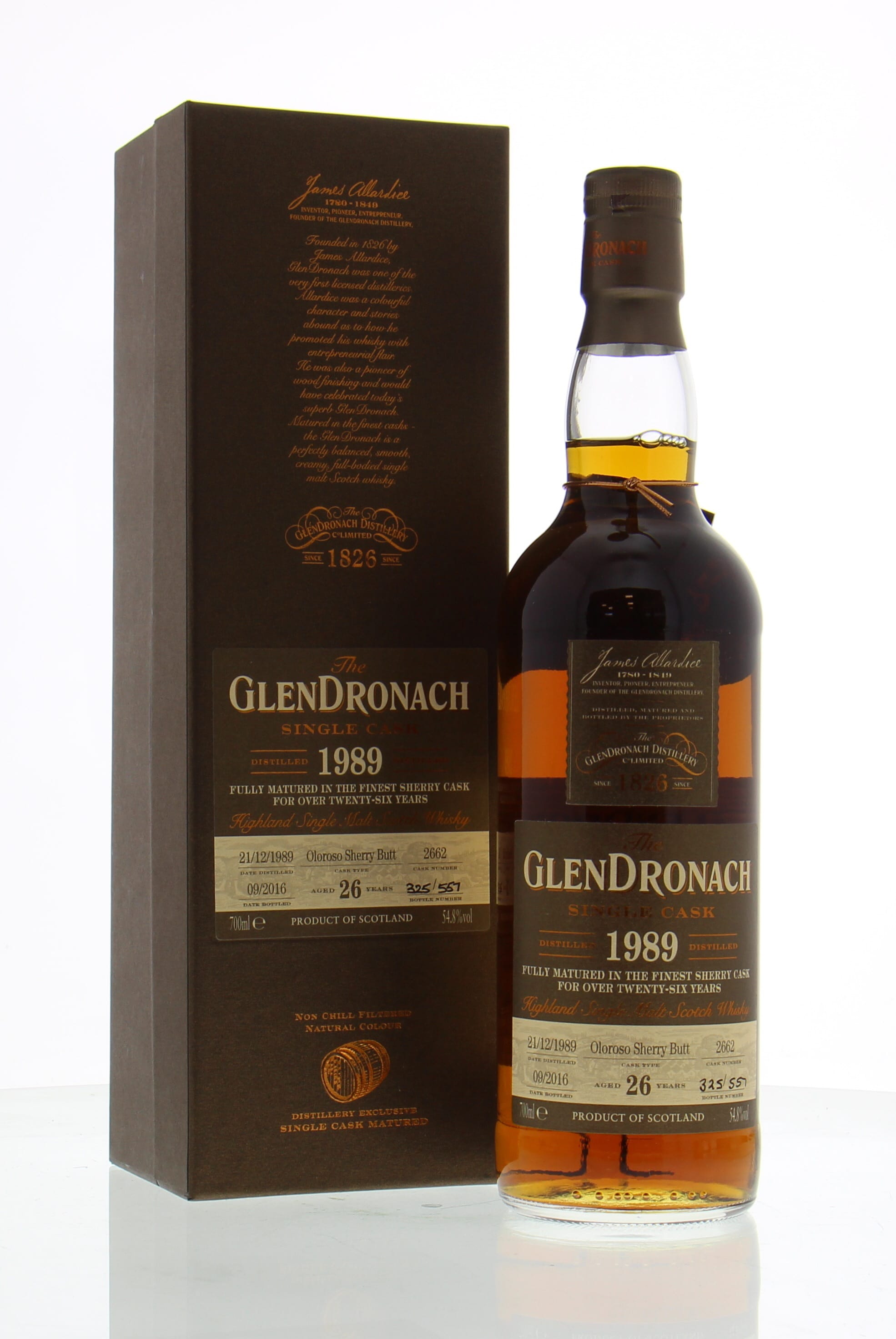 Glendronach - 26 Years Old Batch 14 Cask:2662 54.8% 1989 In Original Container