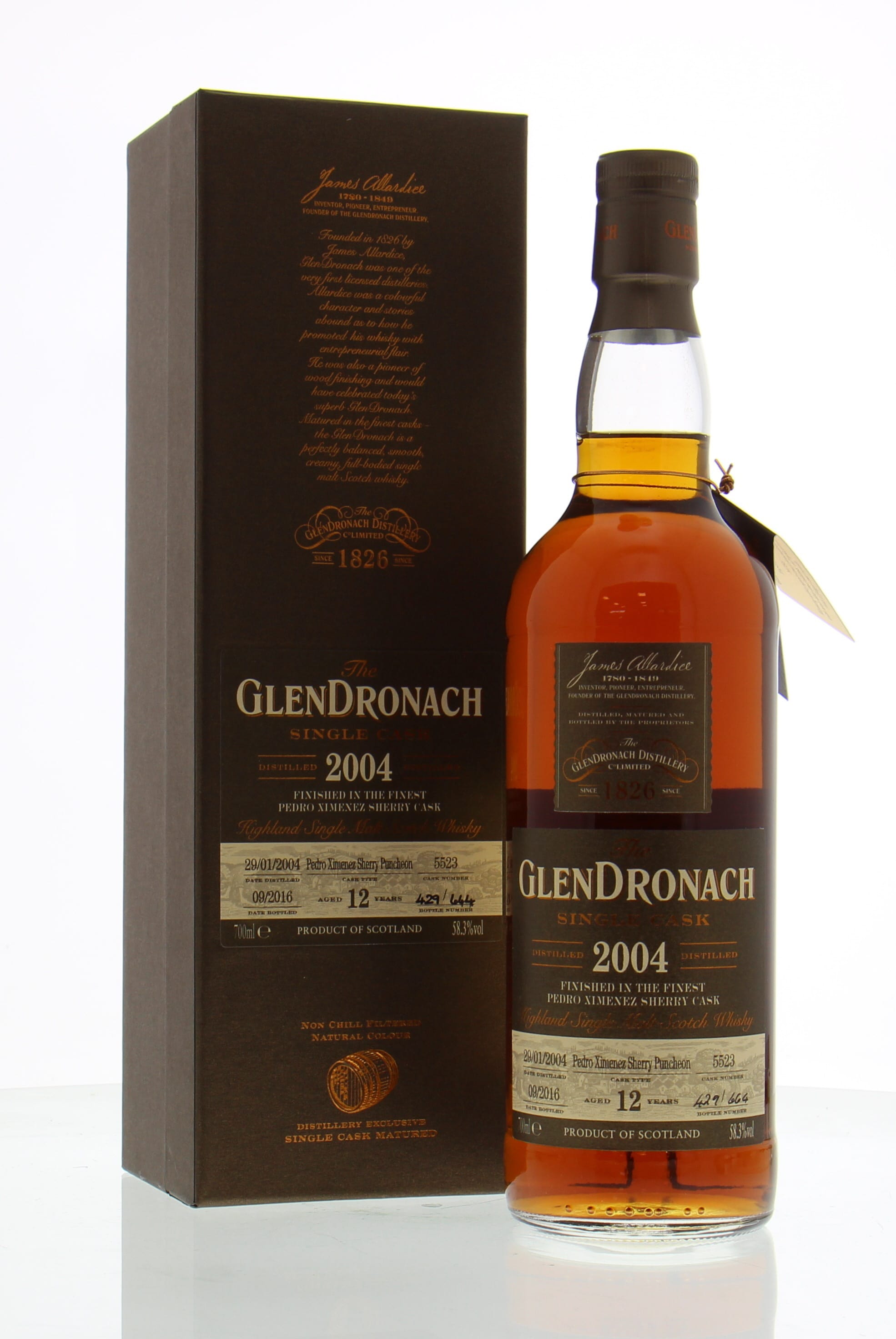 Glendronach - 12 Years Old Batch 14 Cask:5523 58.3% 2004 In Original Container