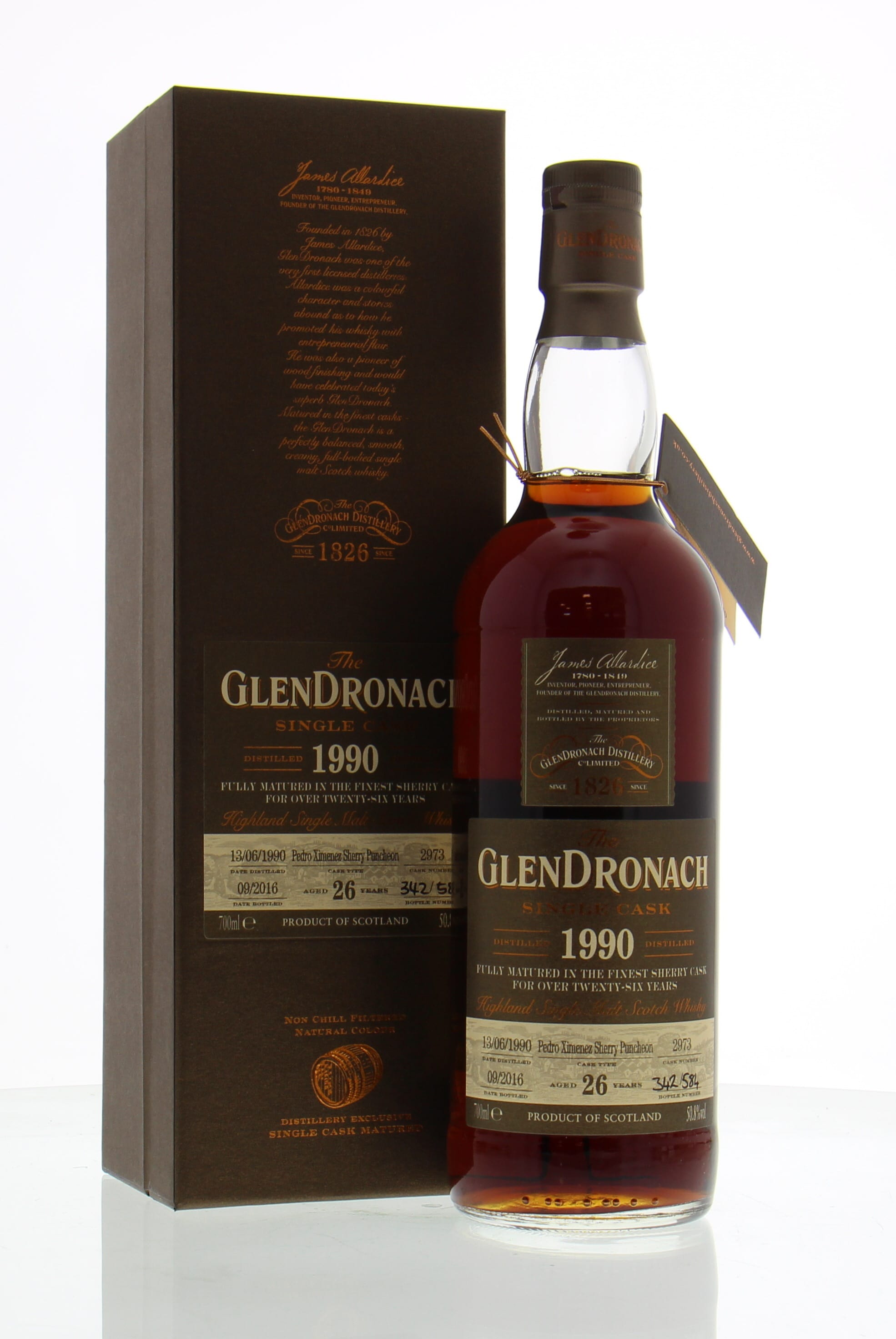 Glendronach - 26 Years Old Batch 14 Cask:2973 50.8% 1990 In Original Container
