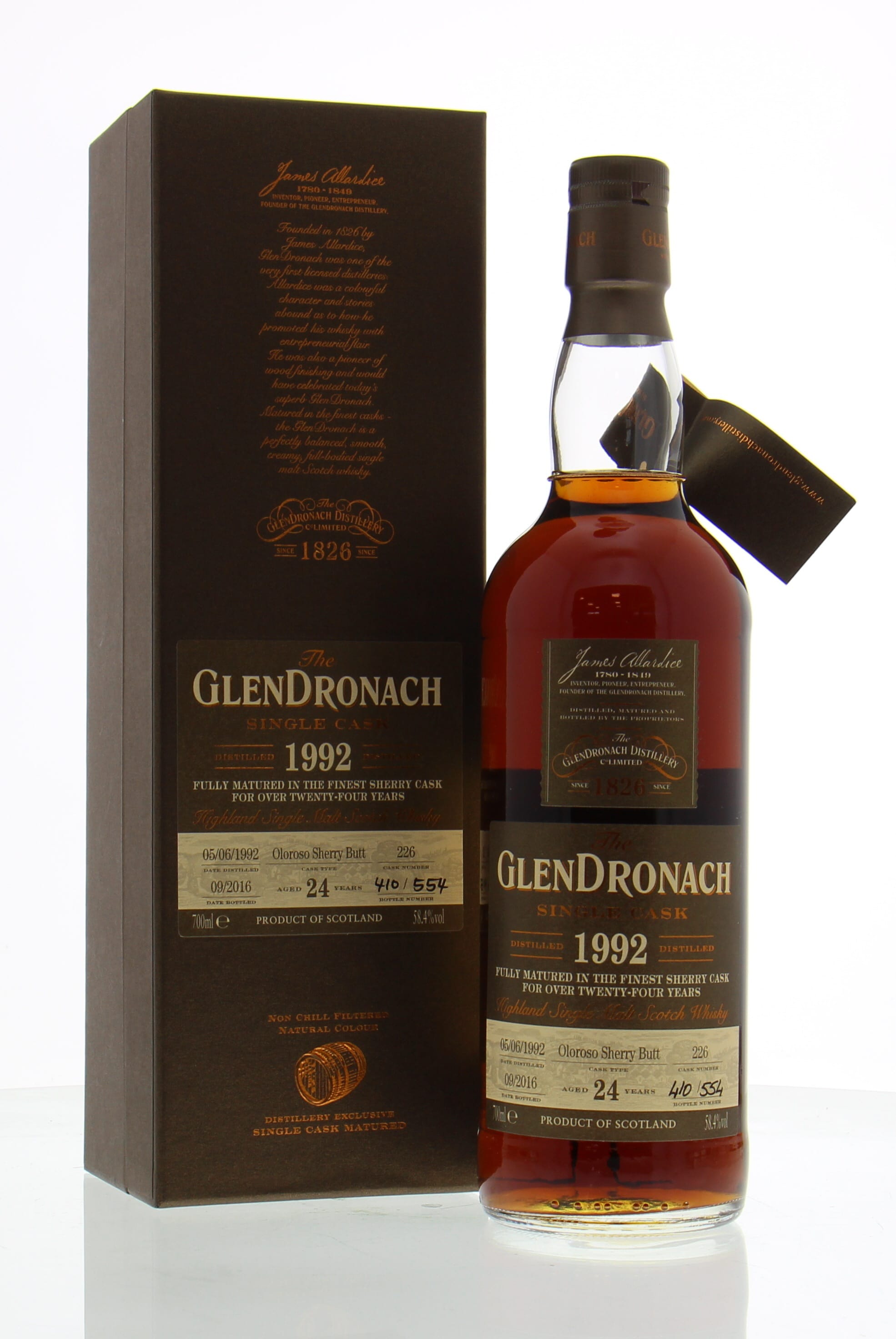 Glendronach - 24 Years Old Batch 14 Cask:226 58.4% 1992 In Original Container
