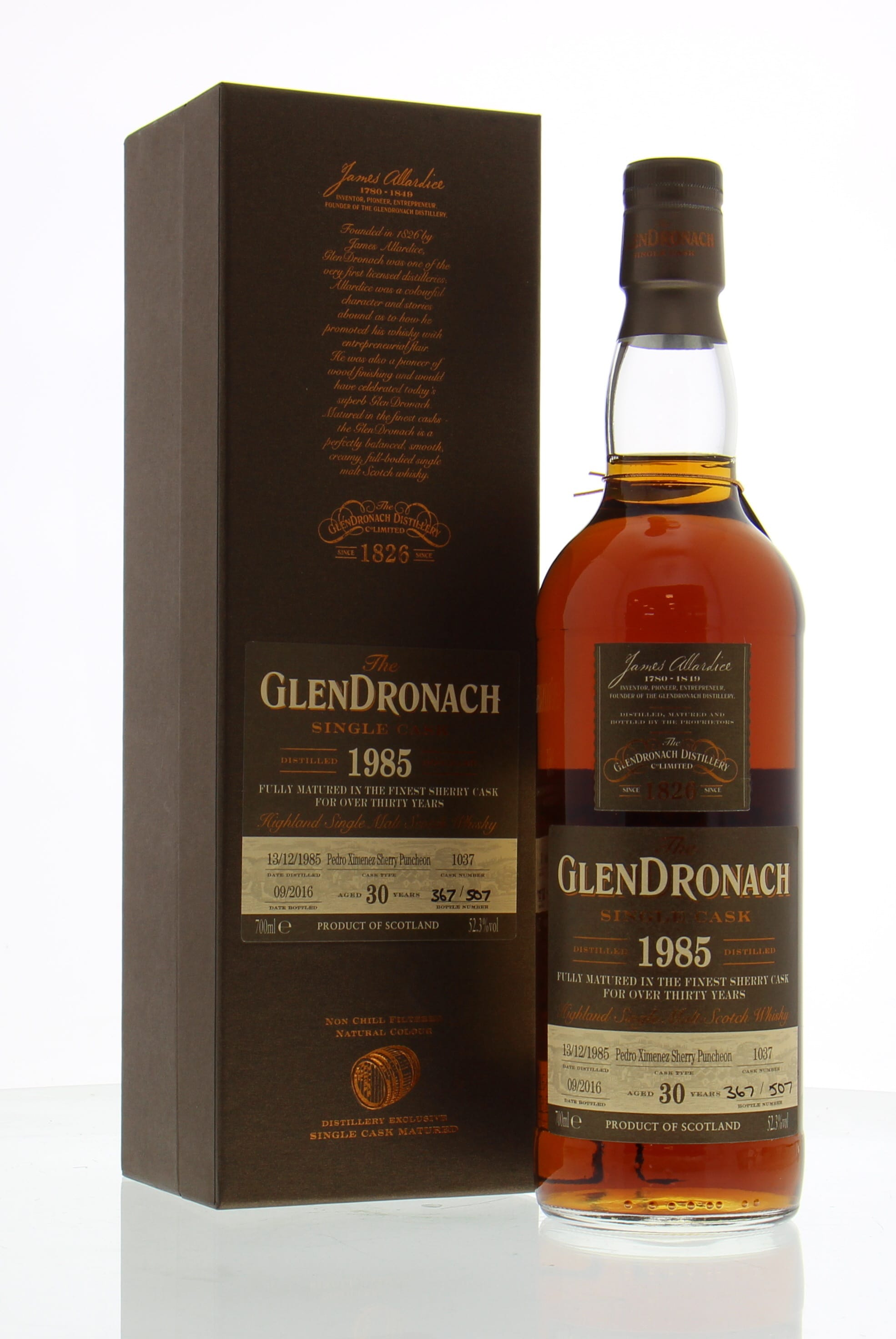 Glendronach - 30 Years Old Batch 14 Cask:1037 52.3% 1985