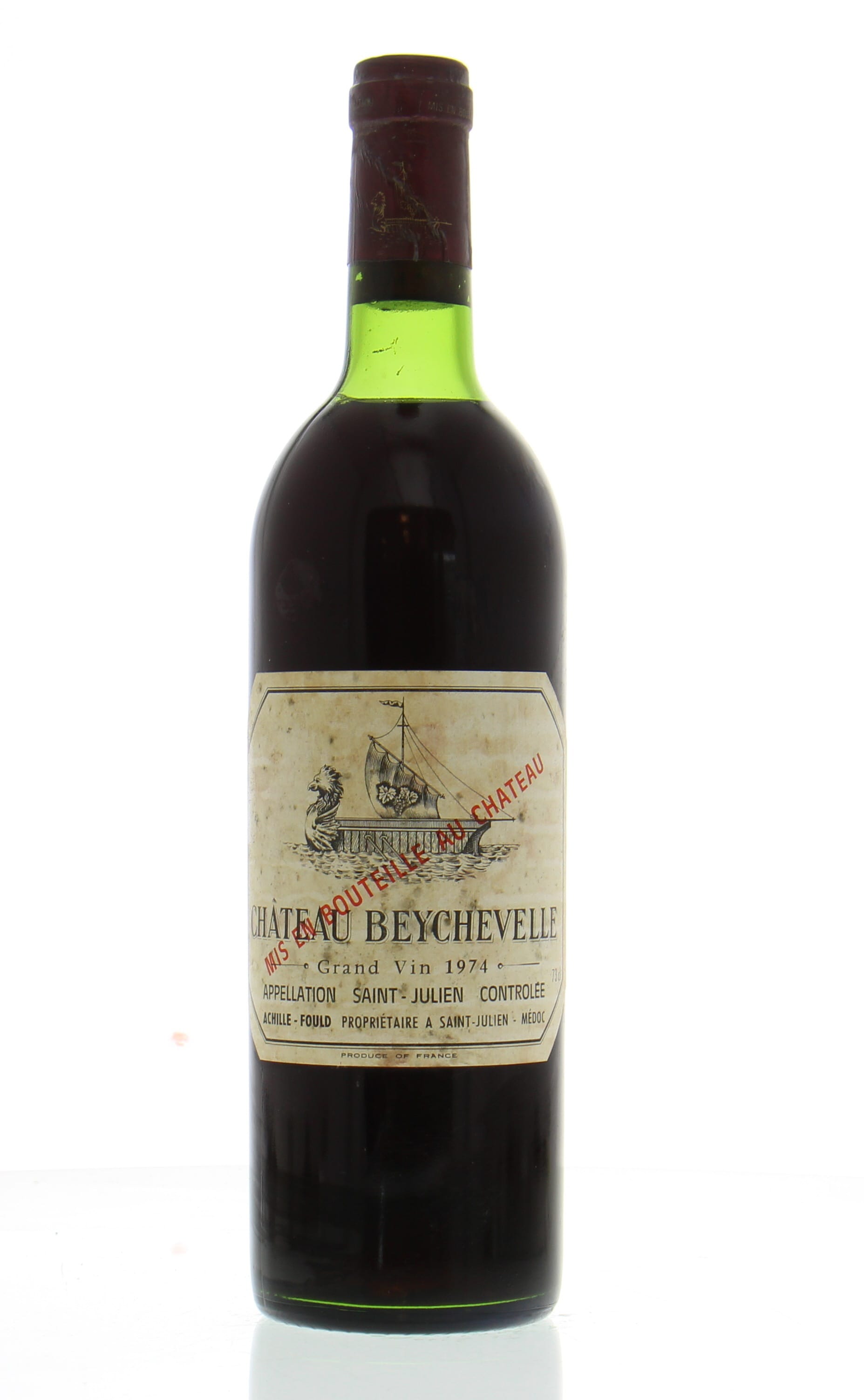 Chateau Beychevelle - Chateau Beychevelle 1974 Top Shoulder