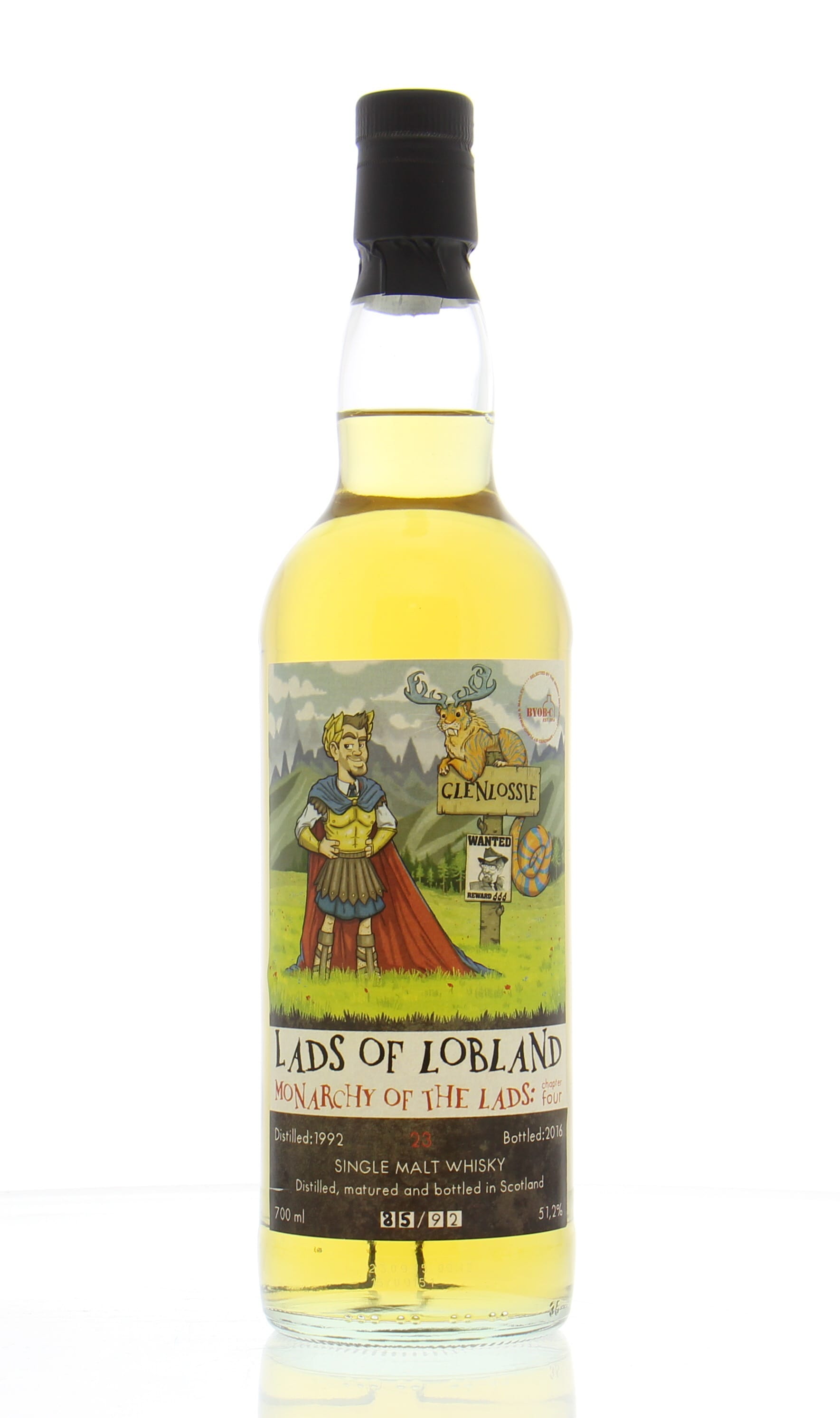 Glenlossie  - 23 years Old The Whisky Mercenary Lads of Lobland 51.2% 1992 Perfect
