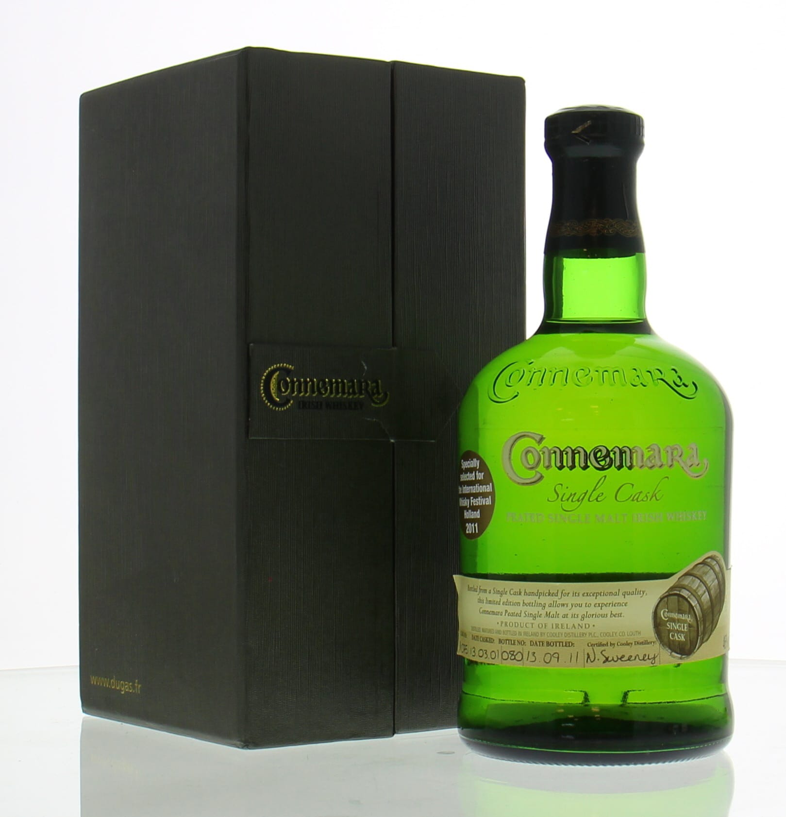 Cooley Distillery - Connemara Cask:1076 Bottled for International Whisky Festival Holland 2011 46% 2001 In Original Container