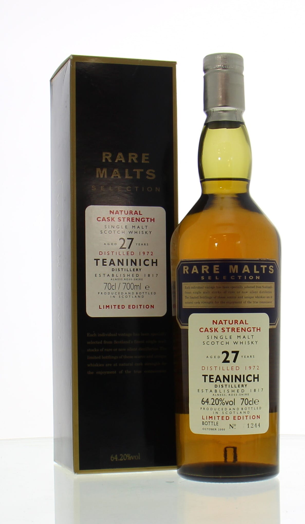 Teaninich - 27 Years Old Rare Malts Selection 64.2% 1972 In Original Container