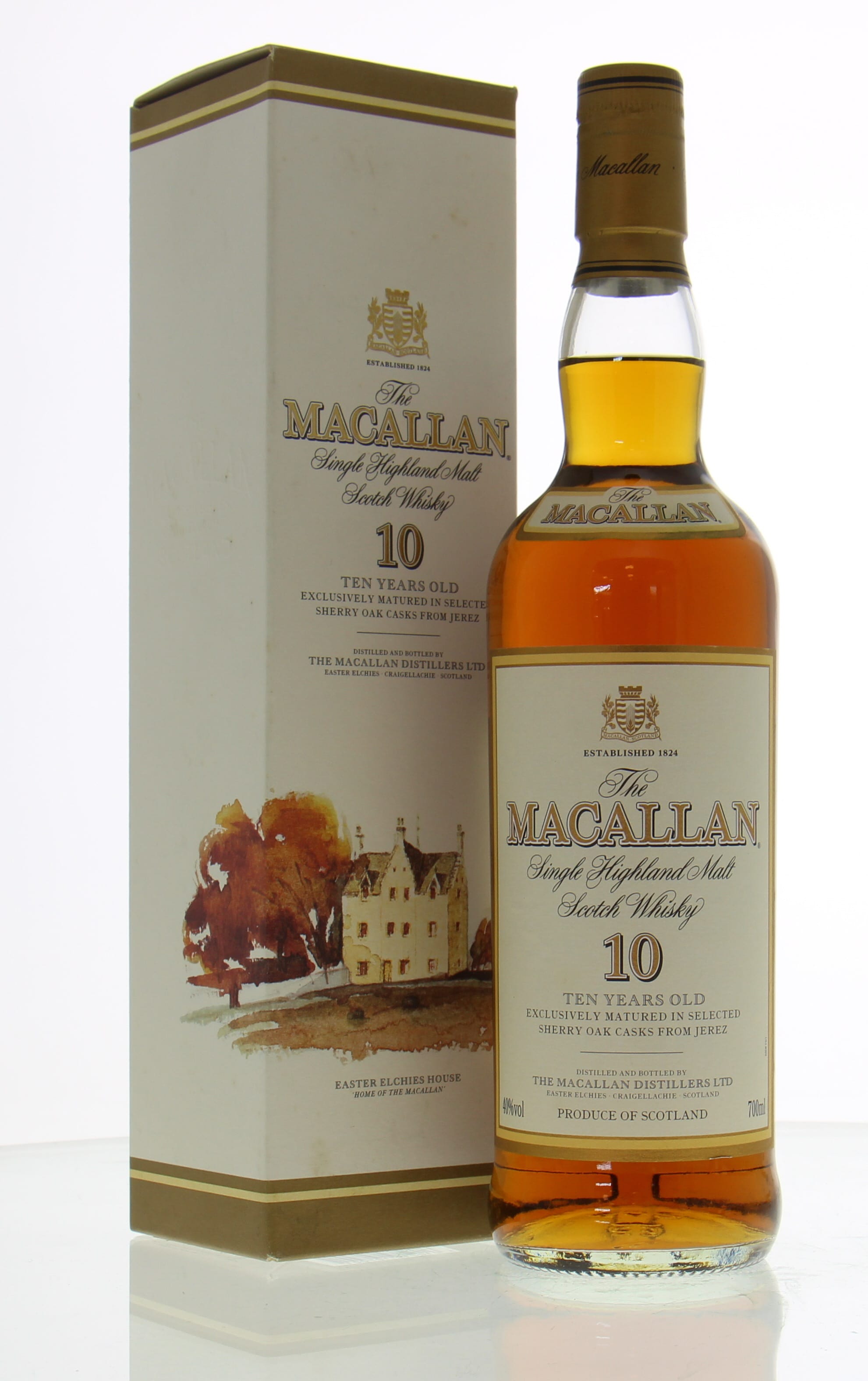 Macallan - 10 Years Old Sherry Matured (old label) 40% NV In Original Container