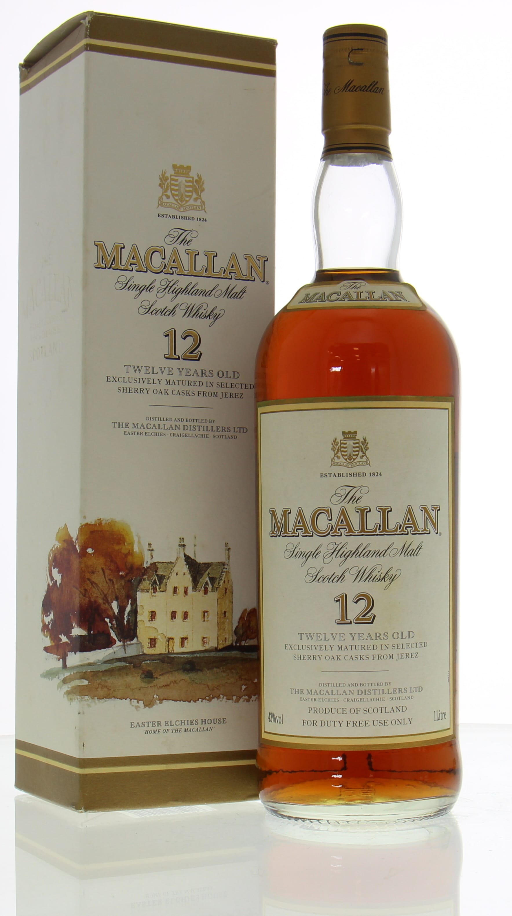 Macallan - 12 Years Old Sherry Oak Casks from Jerez 40% NV In Original Container