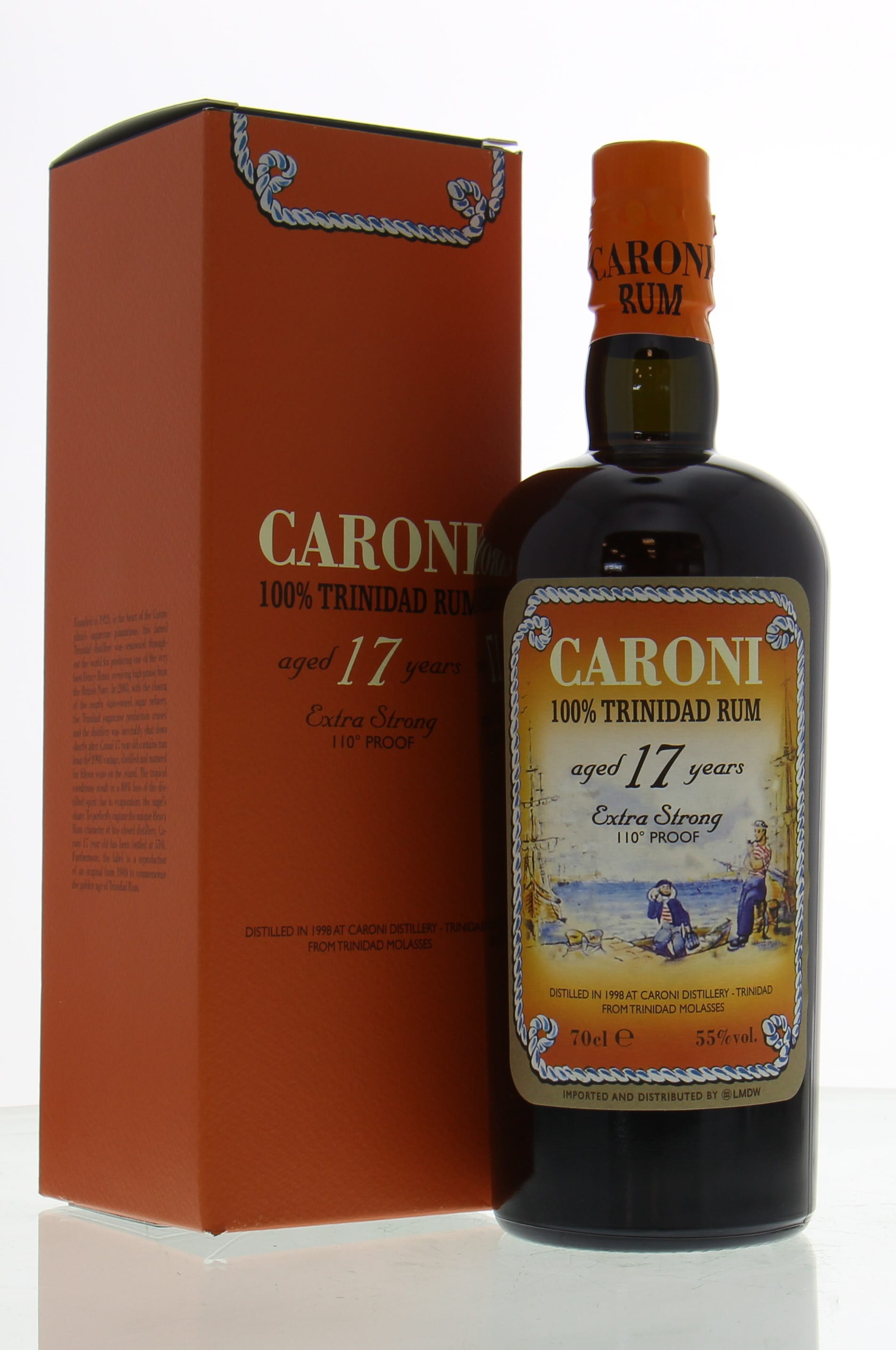 Caroni - 17 Years Old Extra Strong 55% NV In Original Carton