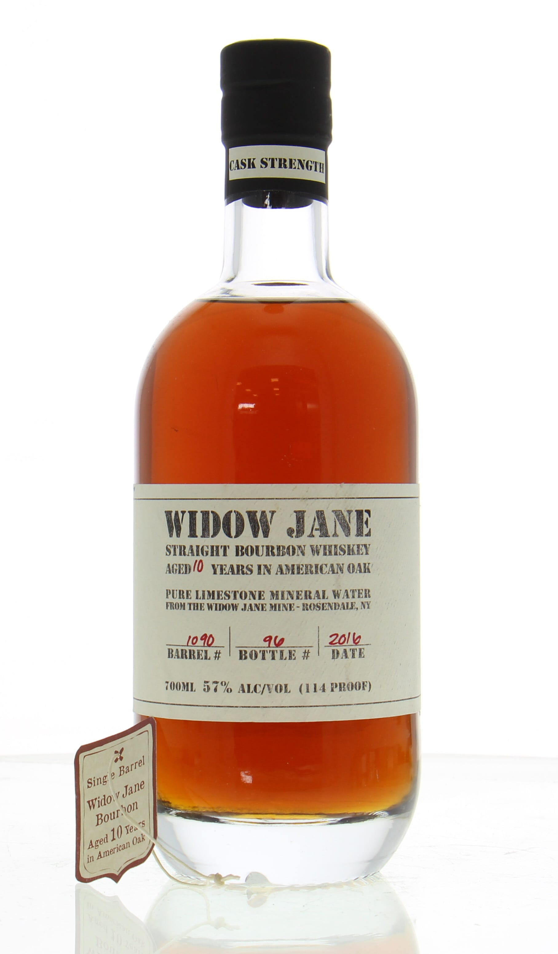 Widow Jane Distillery - 10 Years Old Cask:1090 Bottled for 60th Anniversary of La Maison du Whisky 57.1% NV Perfect