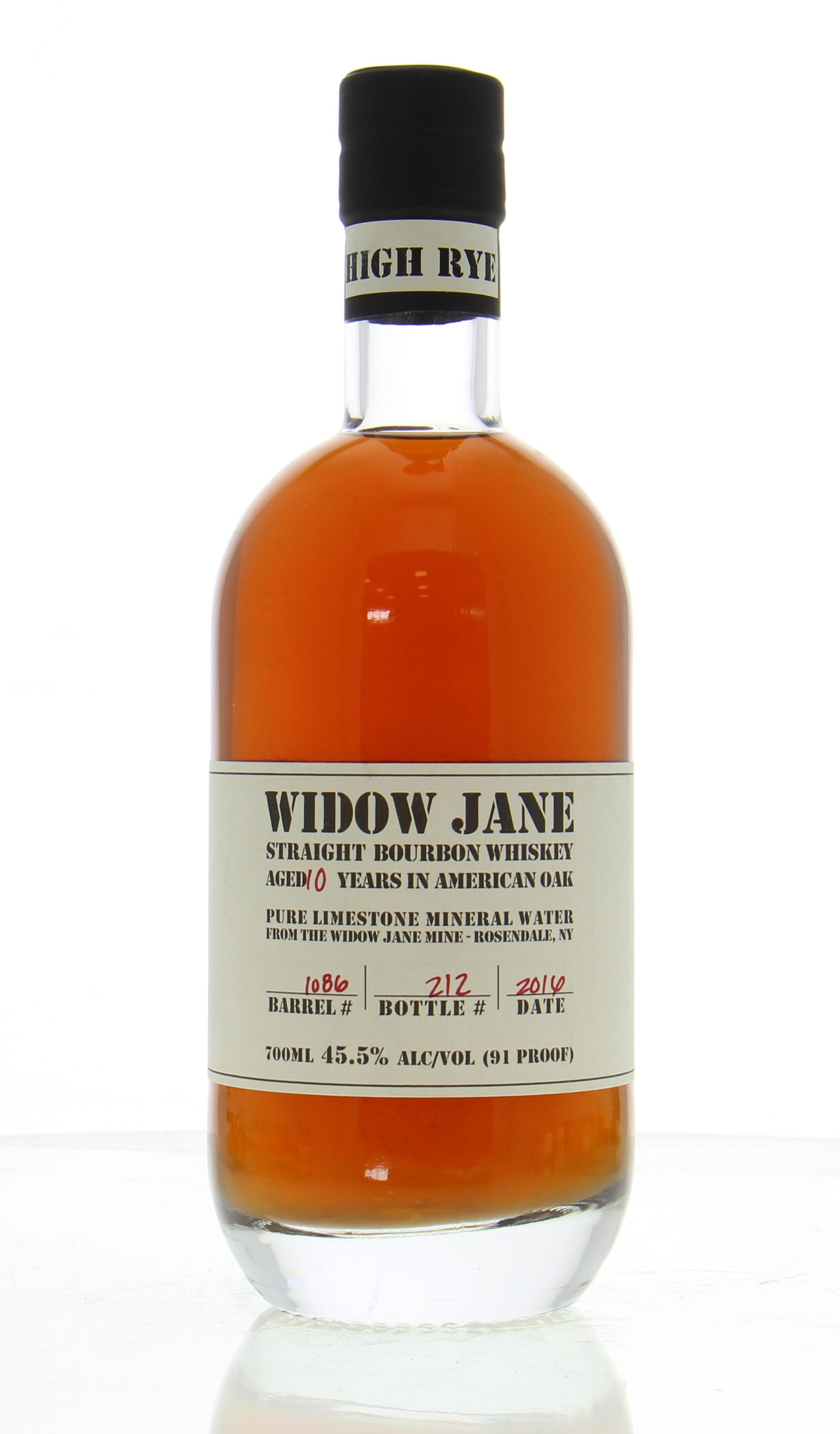 Widow Jane Distillery - 10 Years Old Cask:1086 Bottled for 60th Anniversary of La Maison du Whisky 45.5% NV Perfect