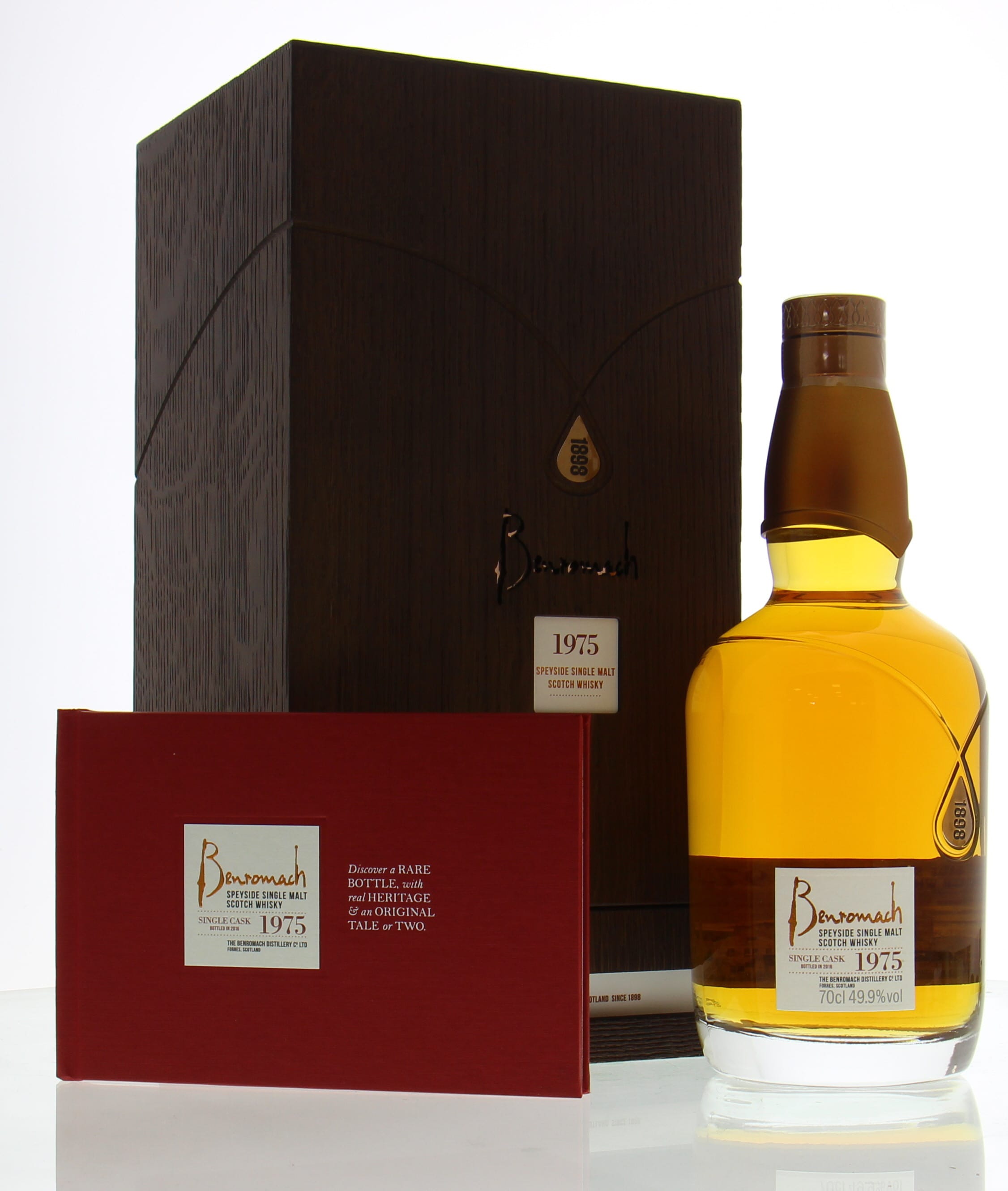 Benromach - 41 Years Old Single Cask:3434 49.9% 1975 In Original Wooden Case