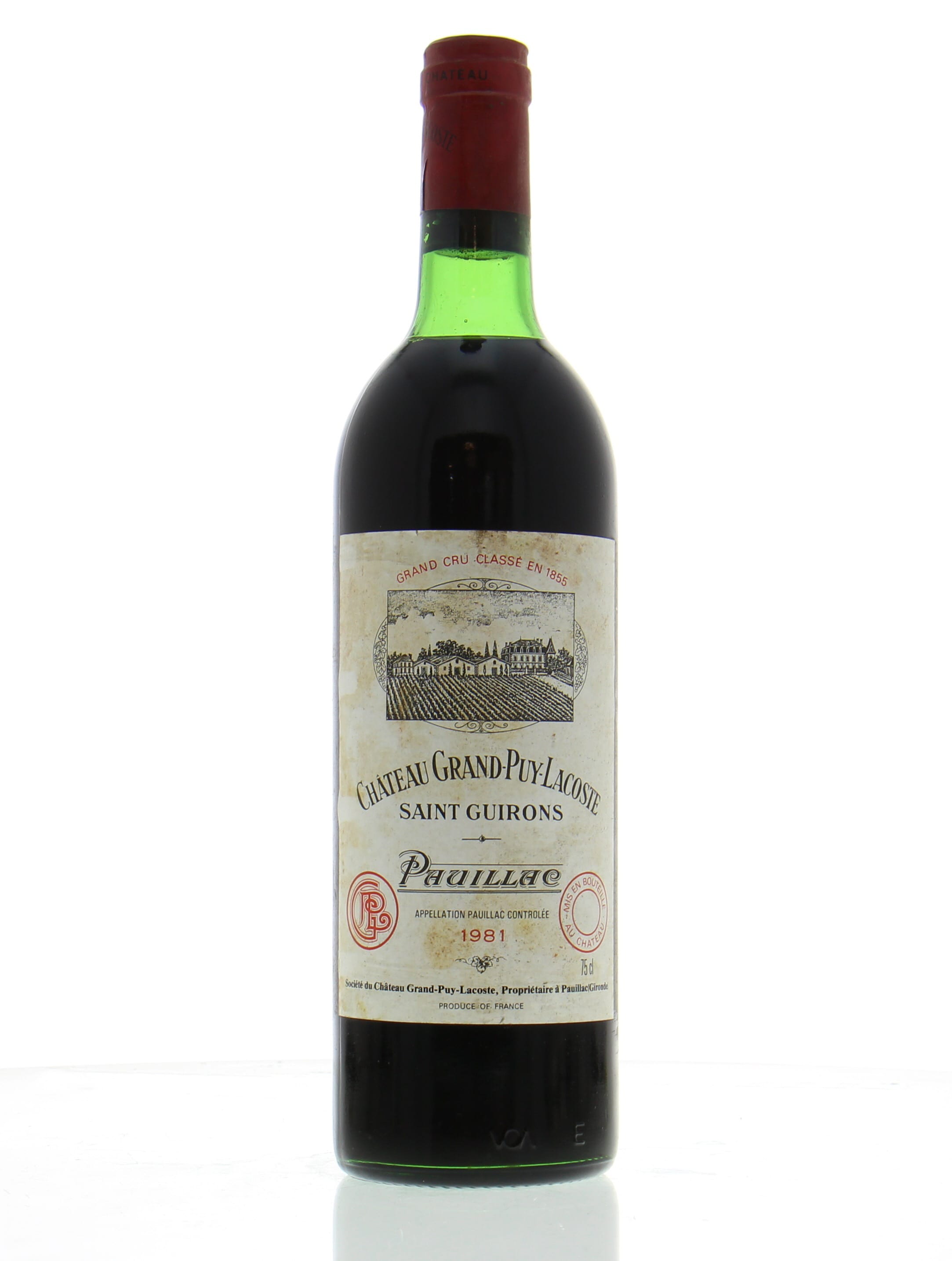 Stor vrangforestilling Afstemning Mælkehvid Chateau Grand Puy Lacoste 1981 | Buy Online | Best of Wines