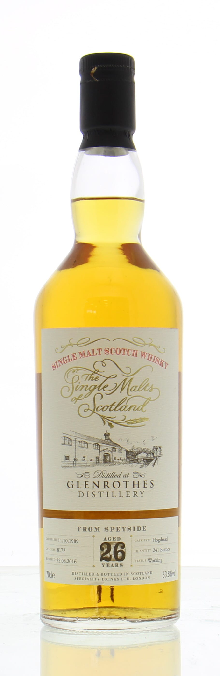 Glenrothes - 26 Years Old The Single Malts of Scotland cask:8172 53.8% 1990 Perfect