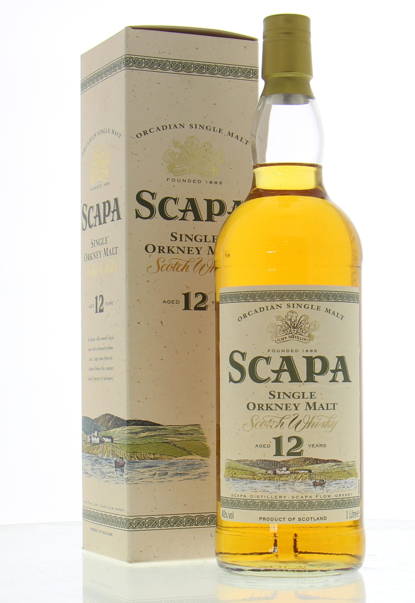 Scapa - 12 Years Old Vintage Bottle 40% NV In Original Container