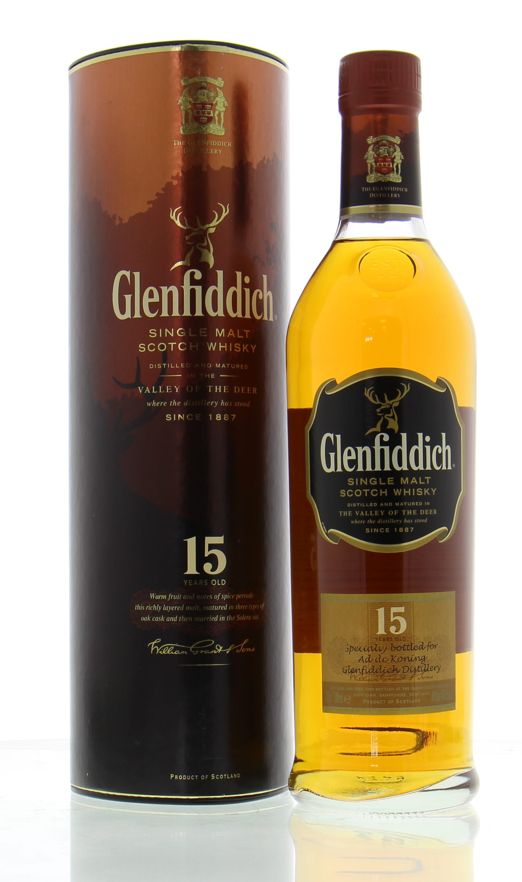 Glenfiddich - 15 Years Old Specially Bottled 40% NV In Original Container