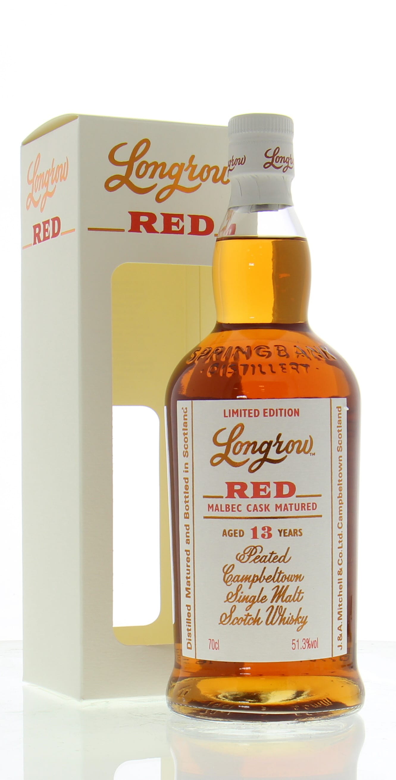 Longrow - 13 years Old Red Malbec 51.3% 2003 In Original Container