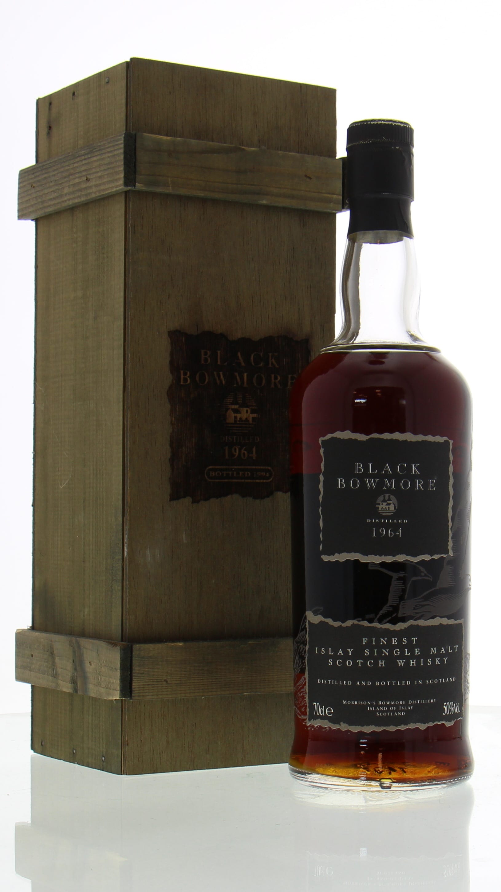 Bowmore - Black 30 Years Old 2nd Edition 50% 1964 In Original Wooden Case