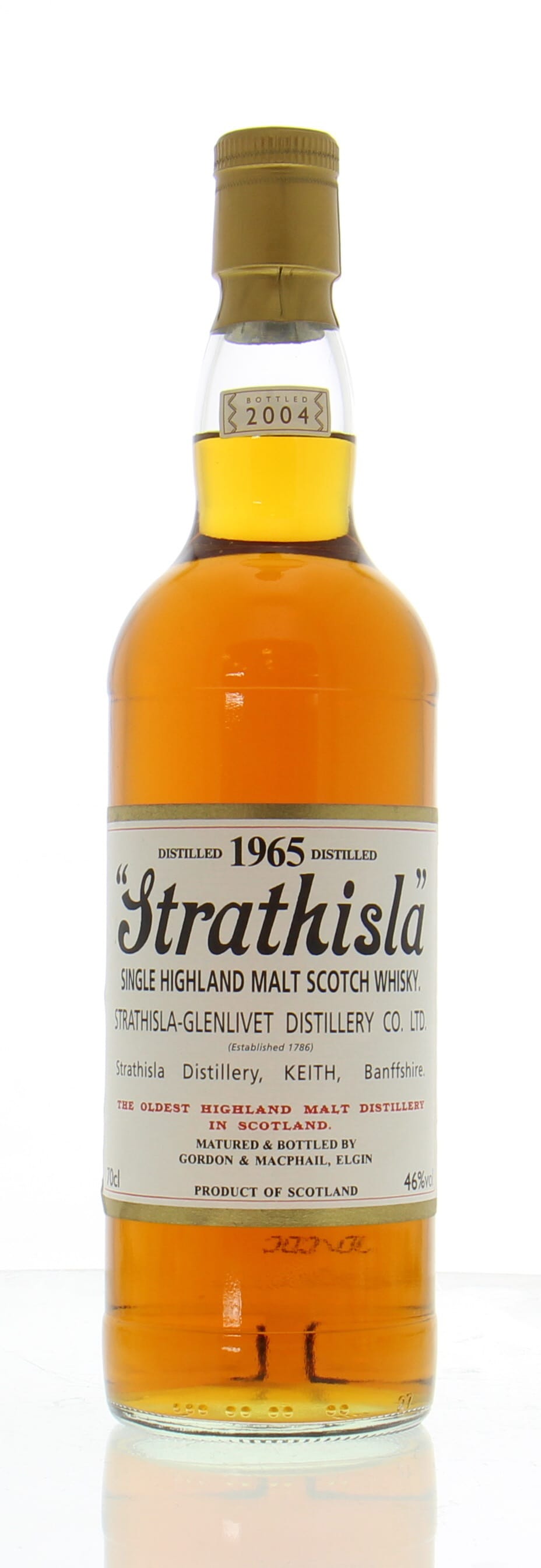 Strathisla - 39 Years Old Gordon & MacPhail 46% 1965 NO OC INCLUDED