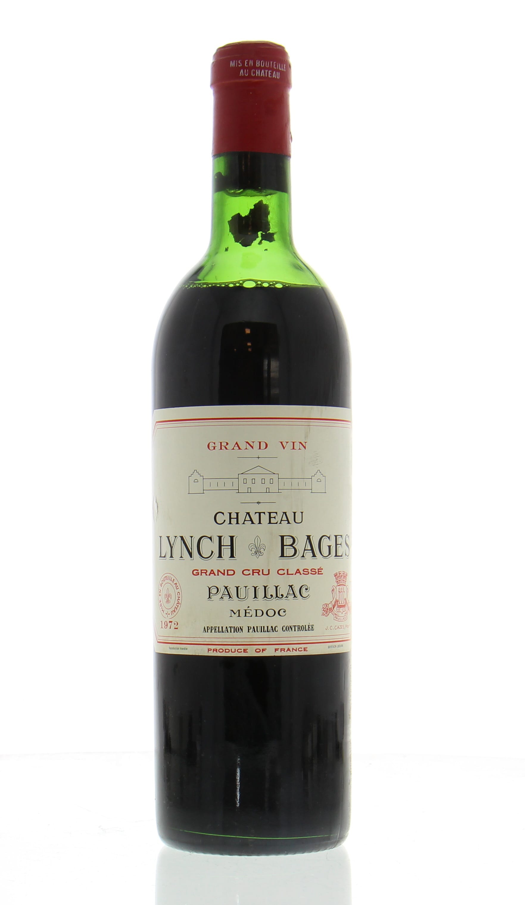 Chateau Lynch Bages - Chateau Lynch Bages 1972 Perfect