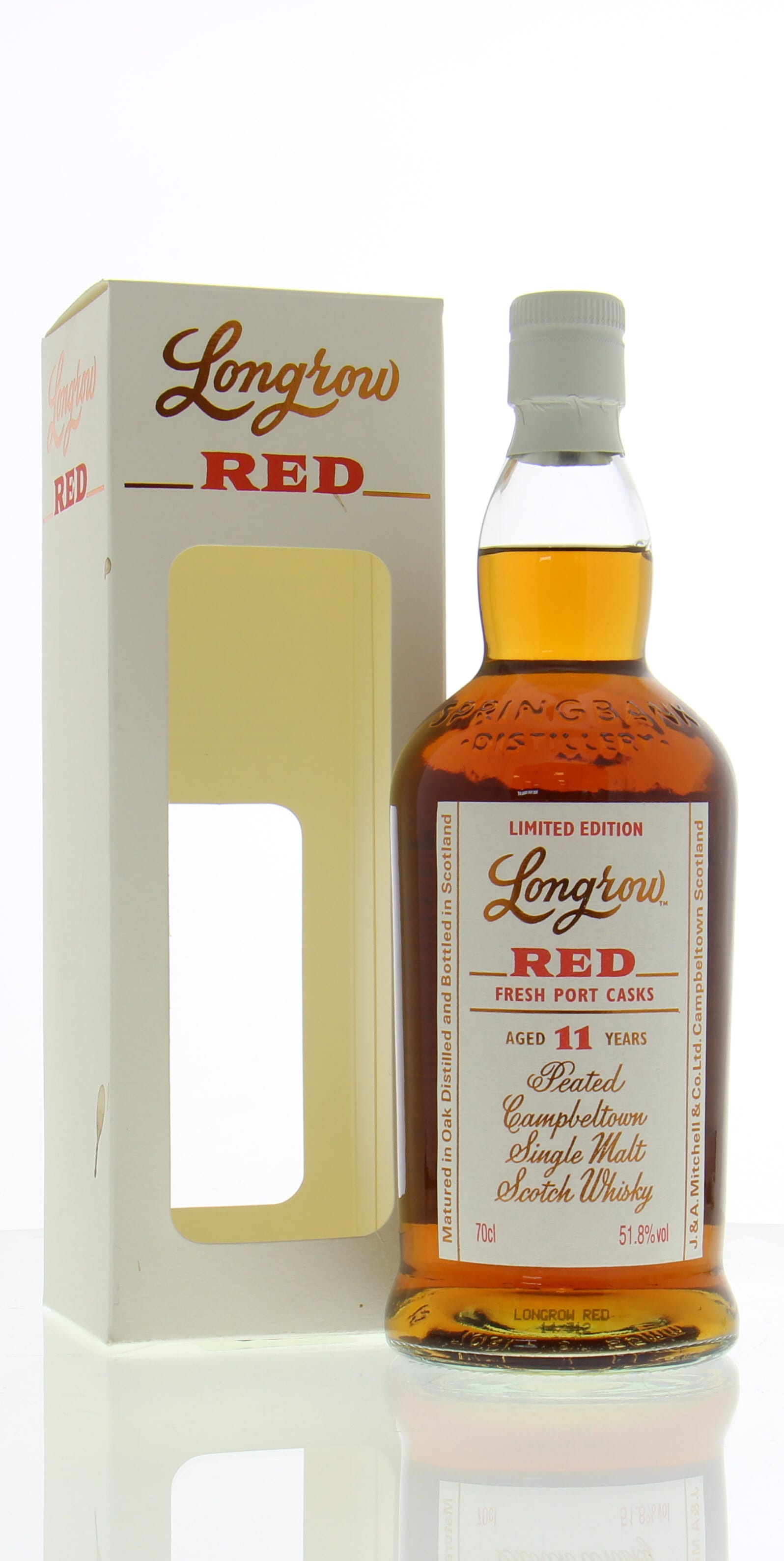 Longrow - 11 Years Old Red Fresh Port Cask 51.8% NV In Original Container