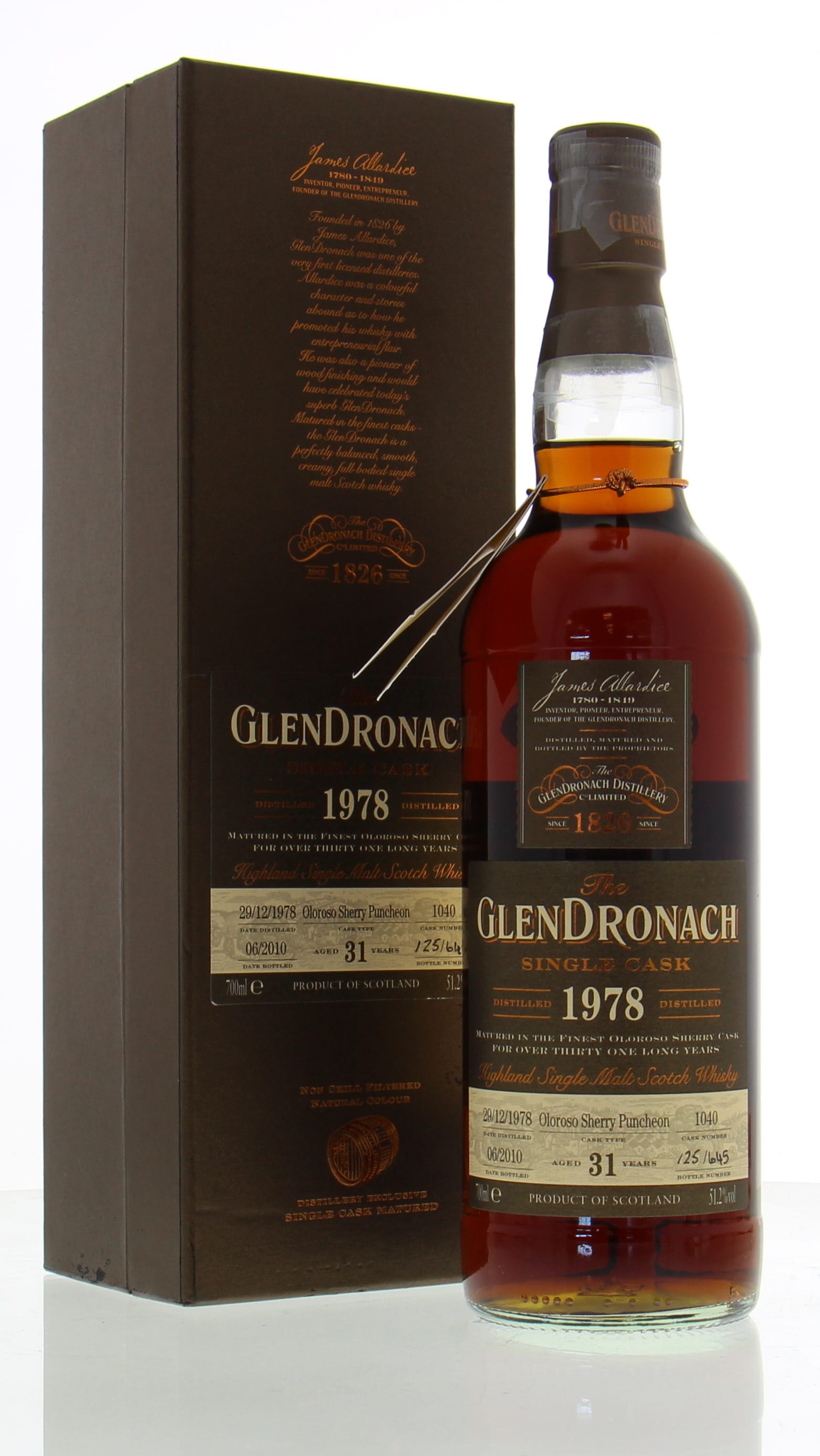 Glendronach - 31 Years Old Batch 2 Cask:1040 51.2% 1978 In Original Container