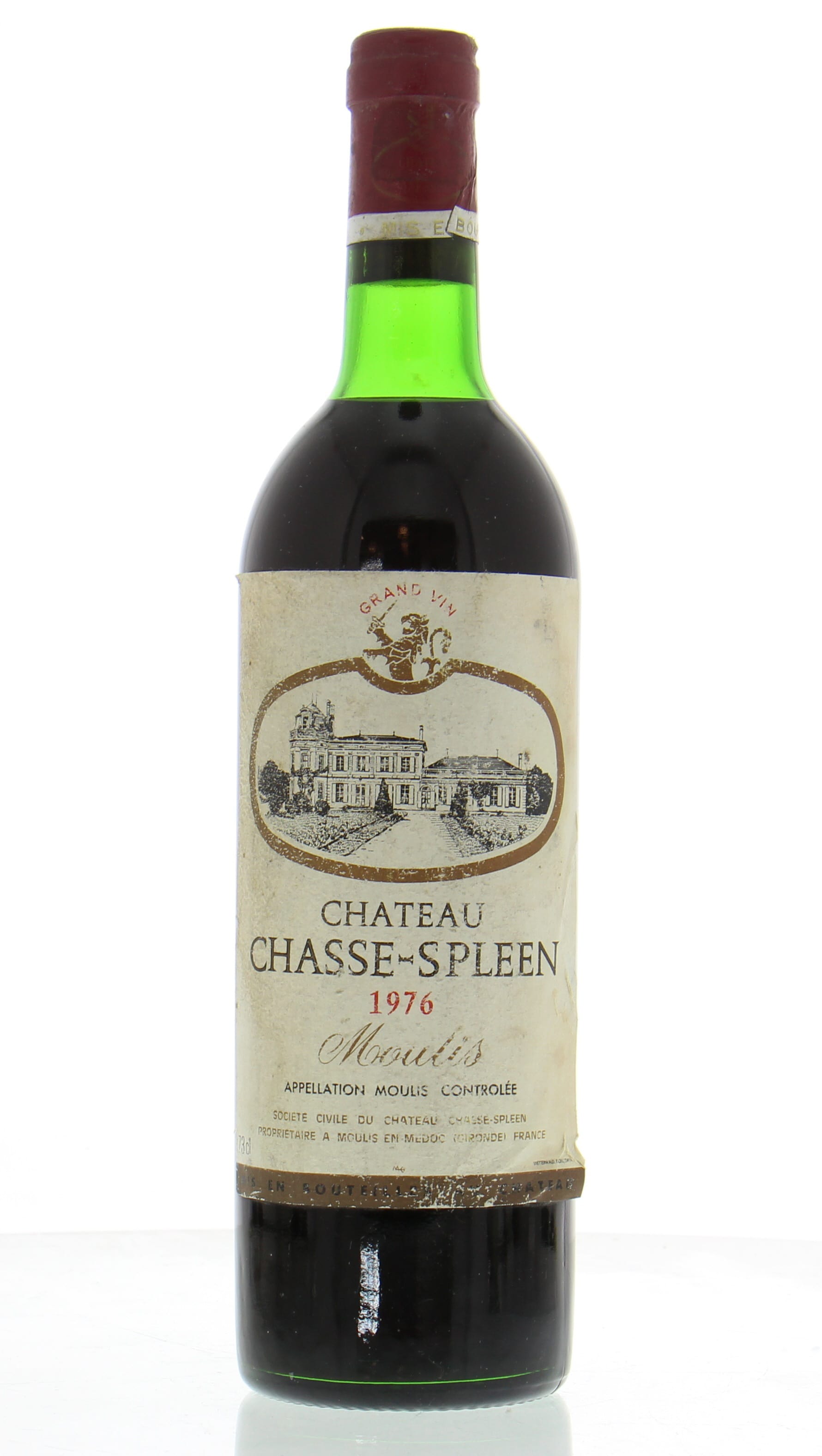 Chateau Chasse Spleen - Chateau Chasse Spleen 1976 Top Shoulder