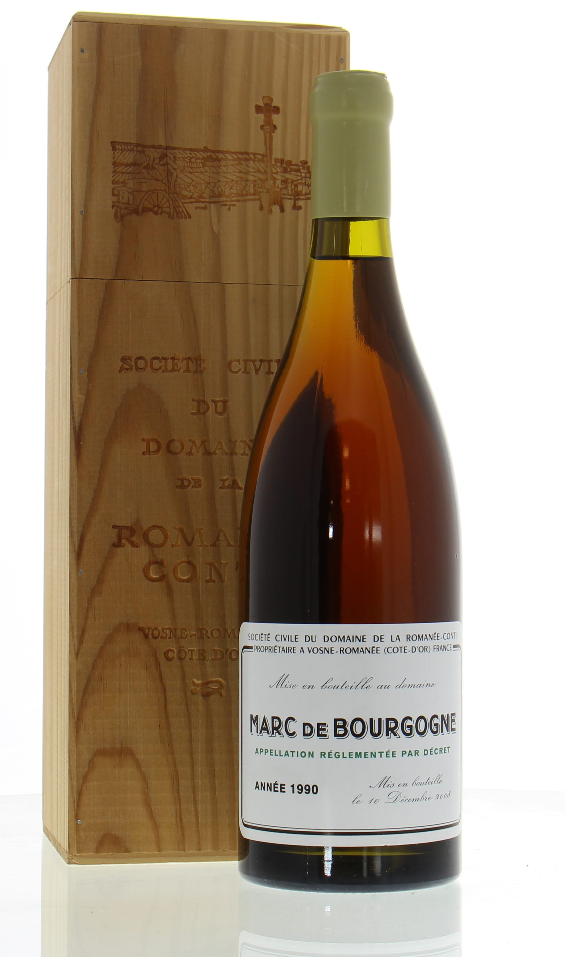 Domaine de la Romanee Conti - Marc de Bourgogne 1990 From Original Wooden Case