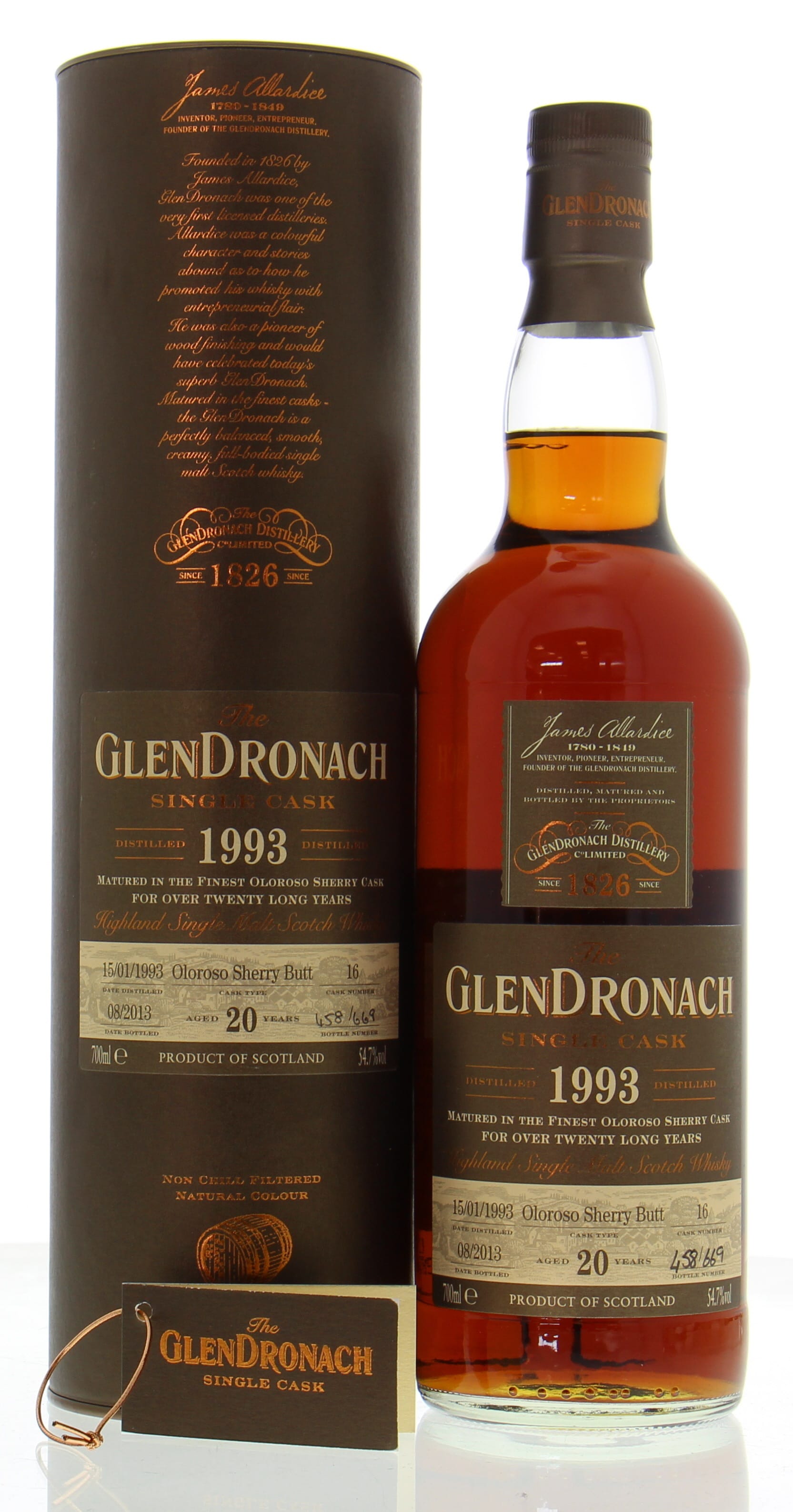 Glendronach - 20 Years Old Cask:16 54.7% 1993