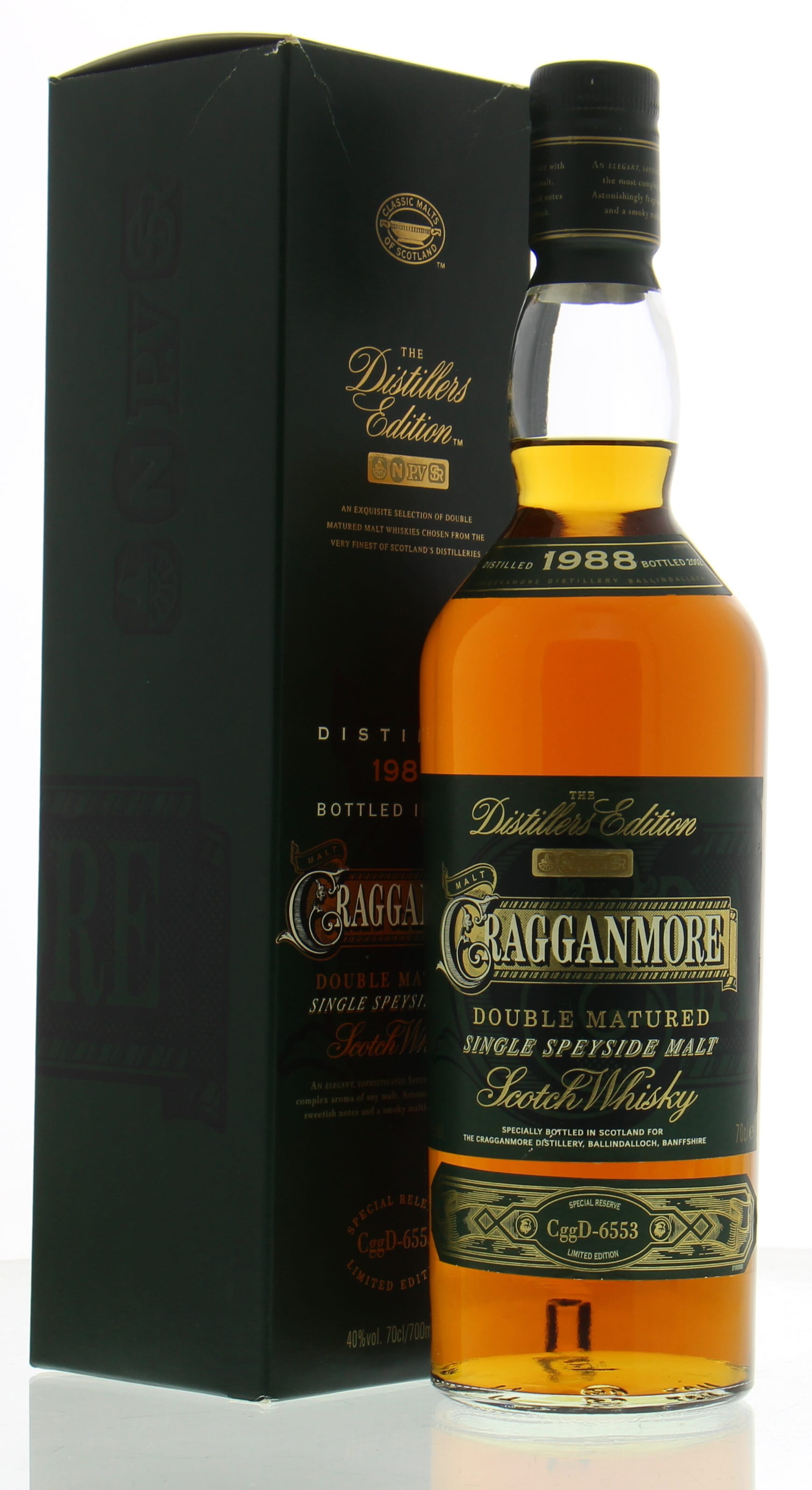 Cragganmore - 1988 The Distillers Edition 40% 1988 In Original Container