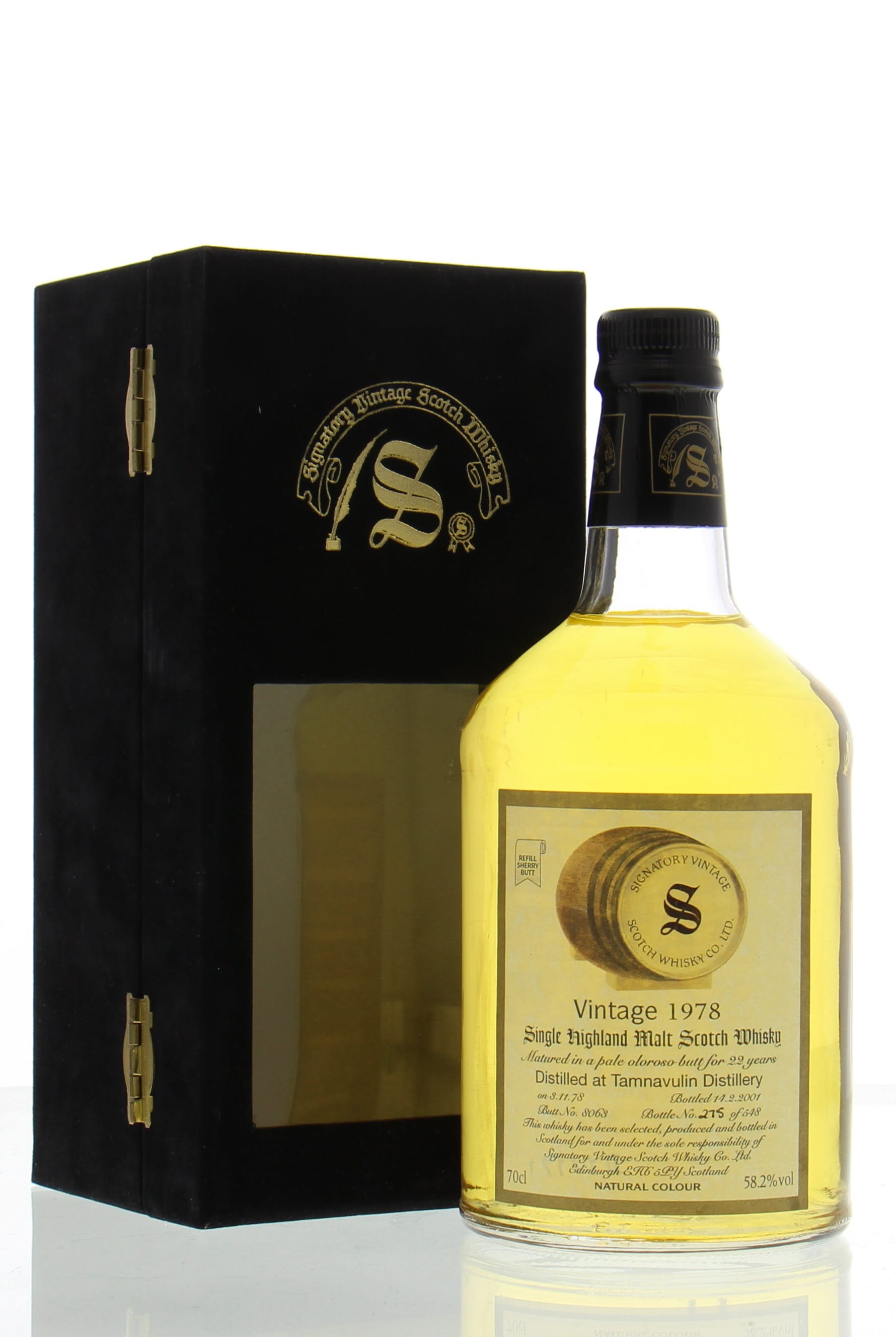 Tamnavulin - 22 Years Old Signatory Vintage Cask:8063 58.2% 1978 In Original Container