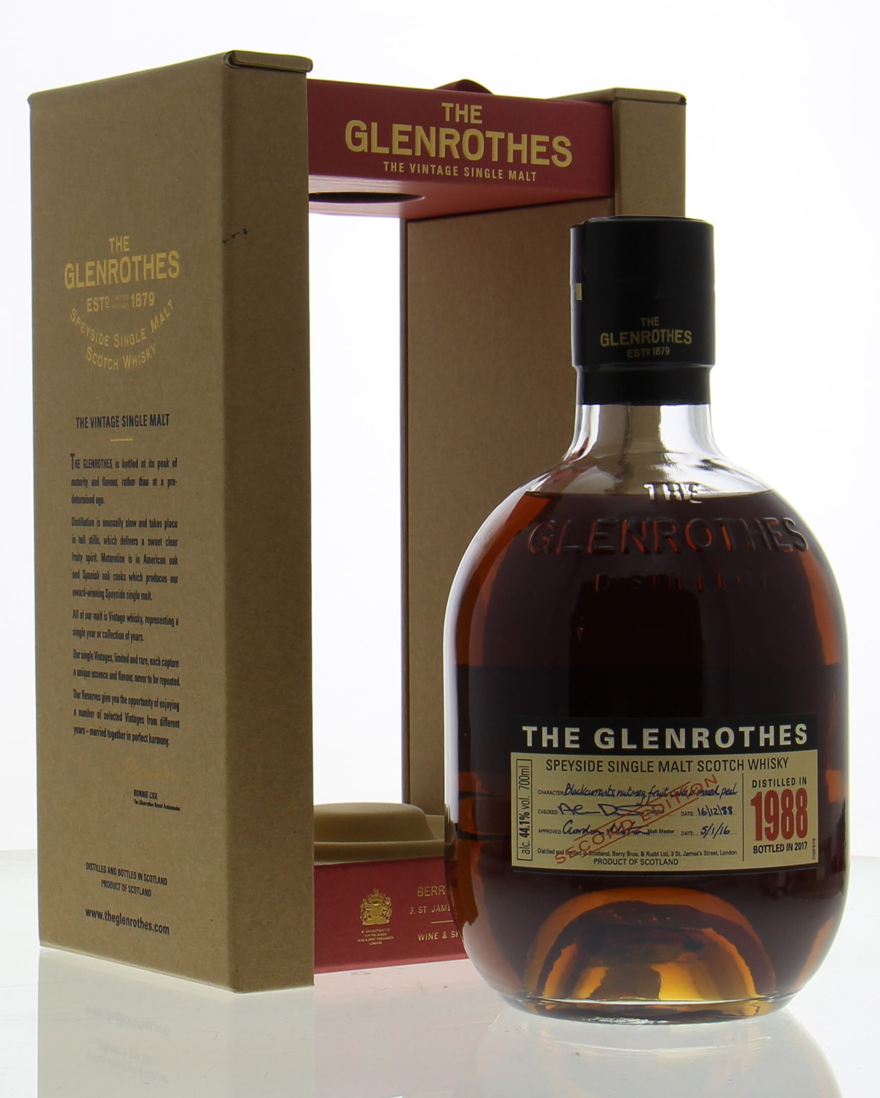 Glenrothes - 1988 Second Edition 44.1% 1988 In Original Container