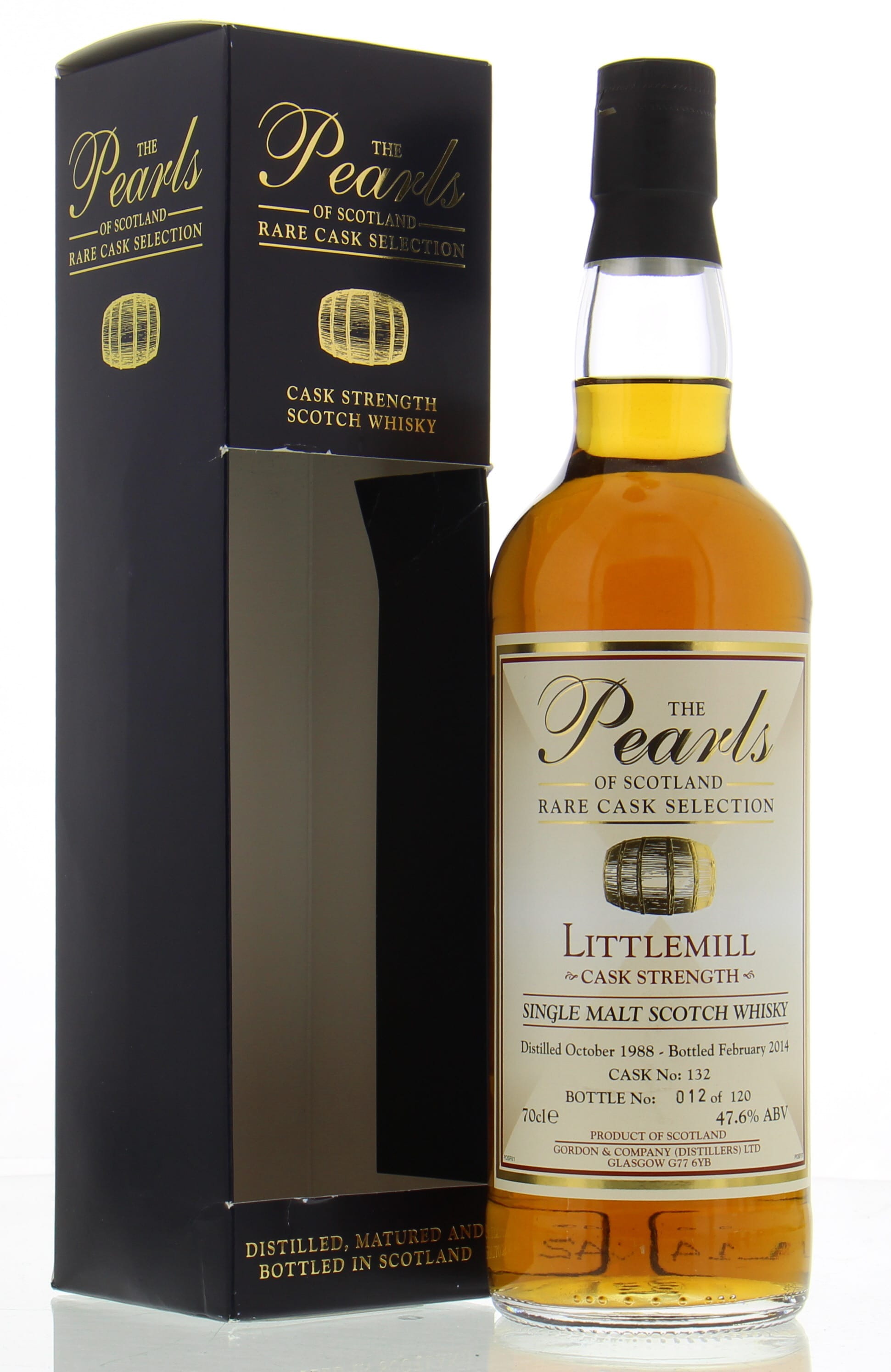 Littlemill - 26 Years Old The Pearls of Scotland Cask:132 47.6% 1988
